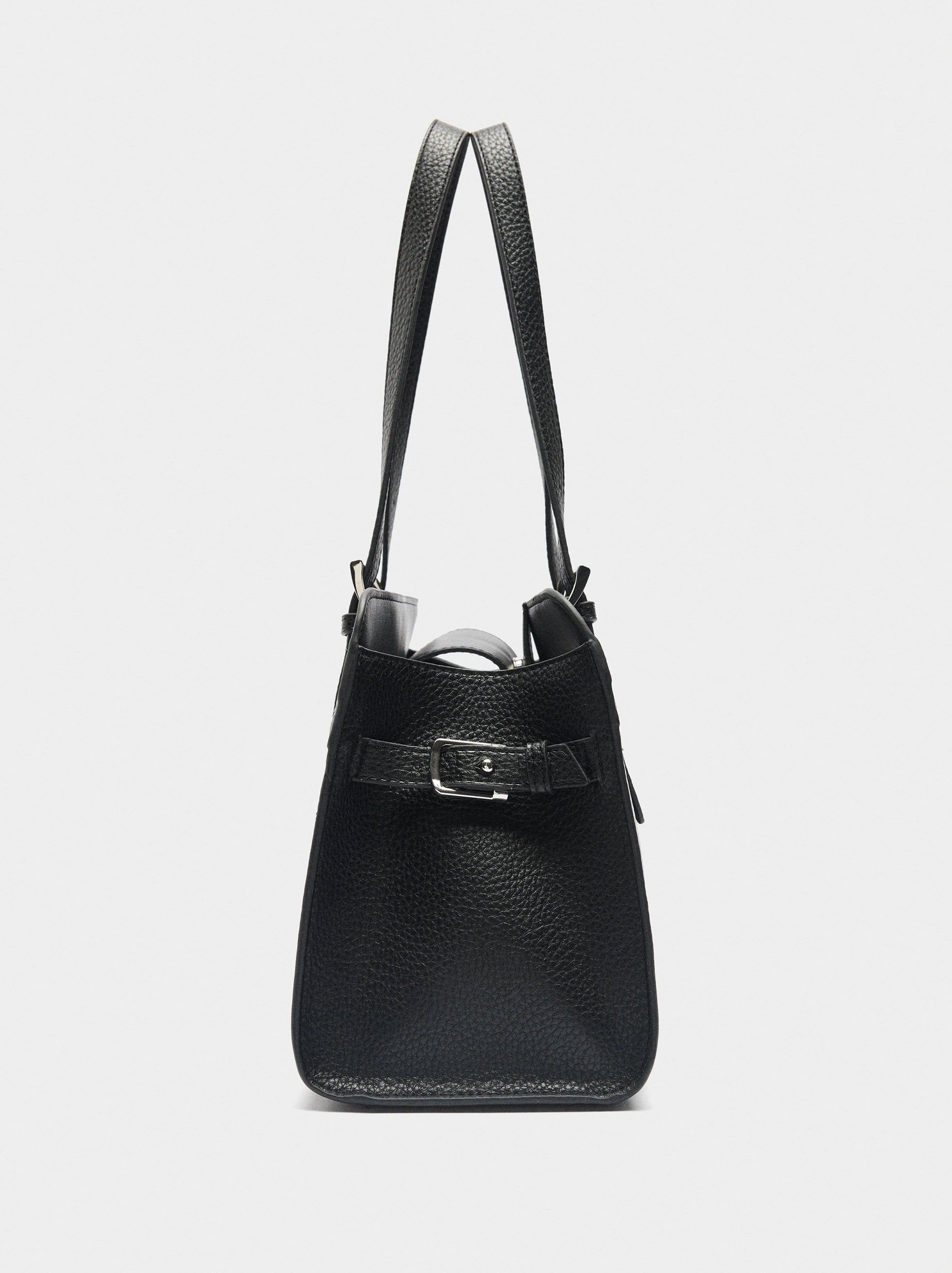 Bolso Tote Con Textura