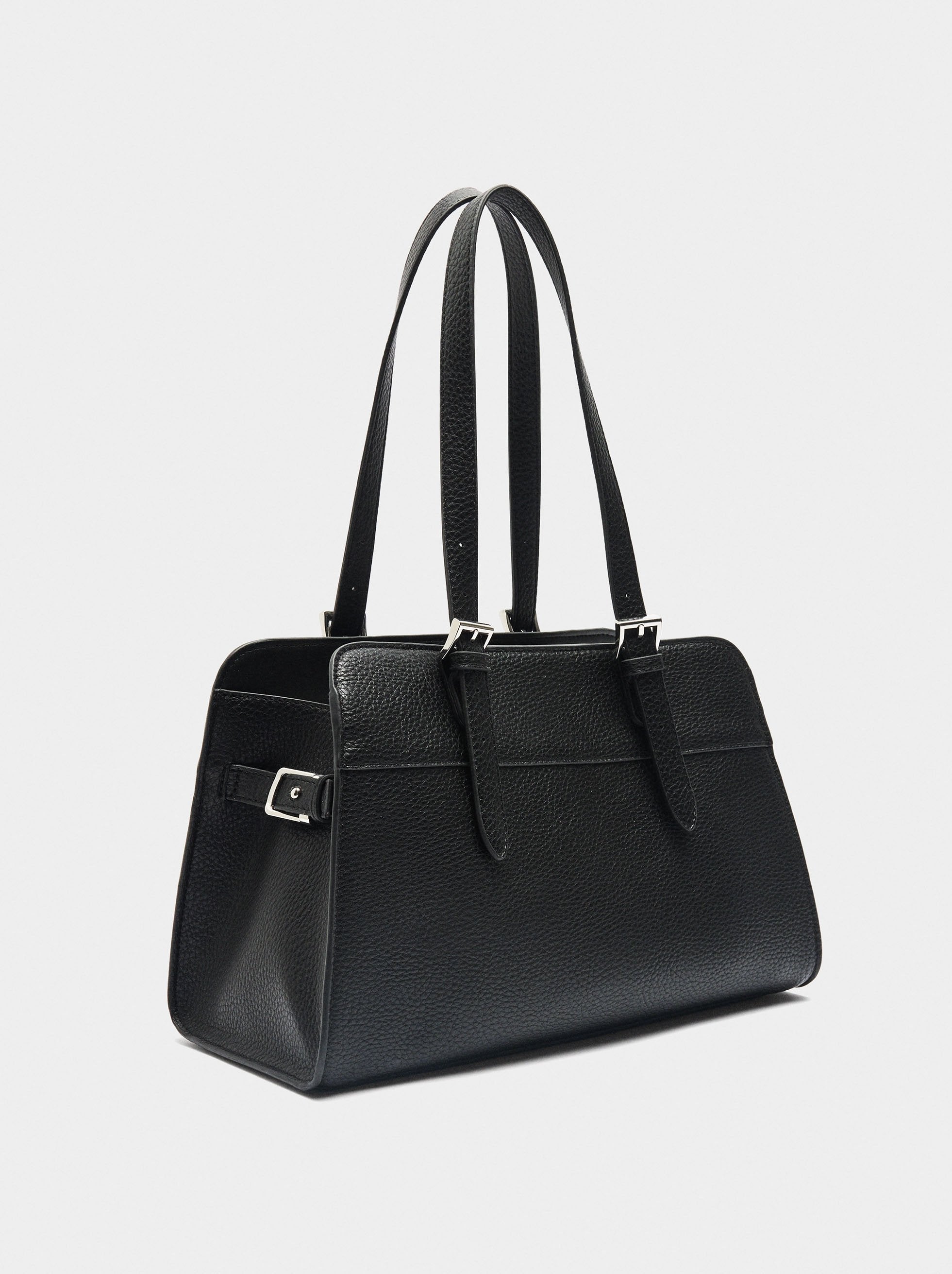 Bolso Tote Con Textura