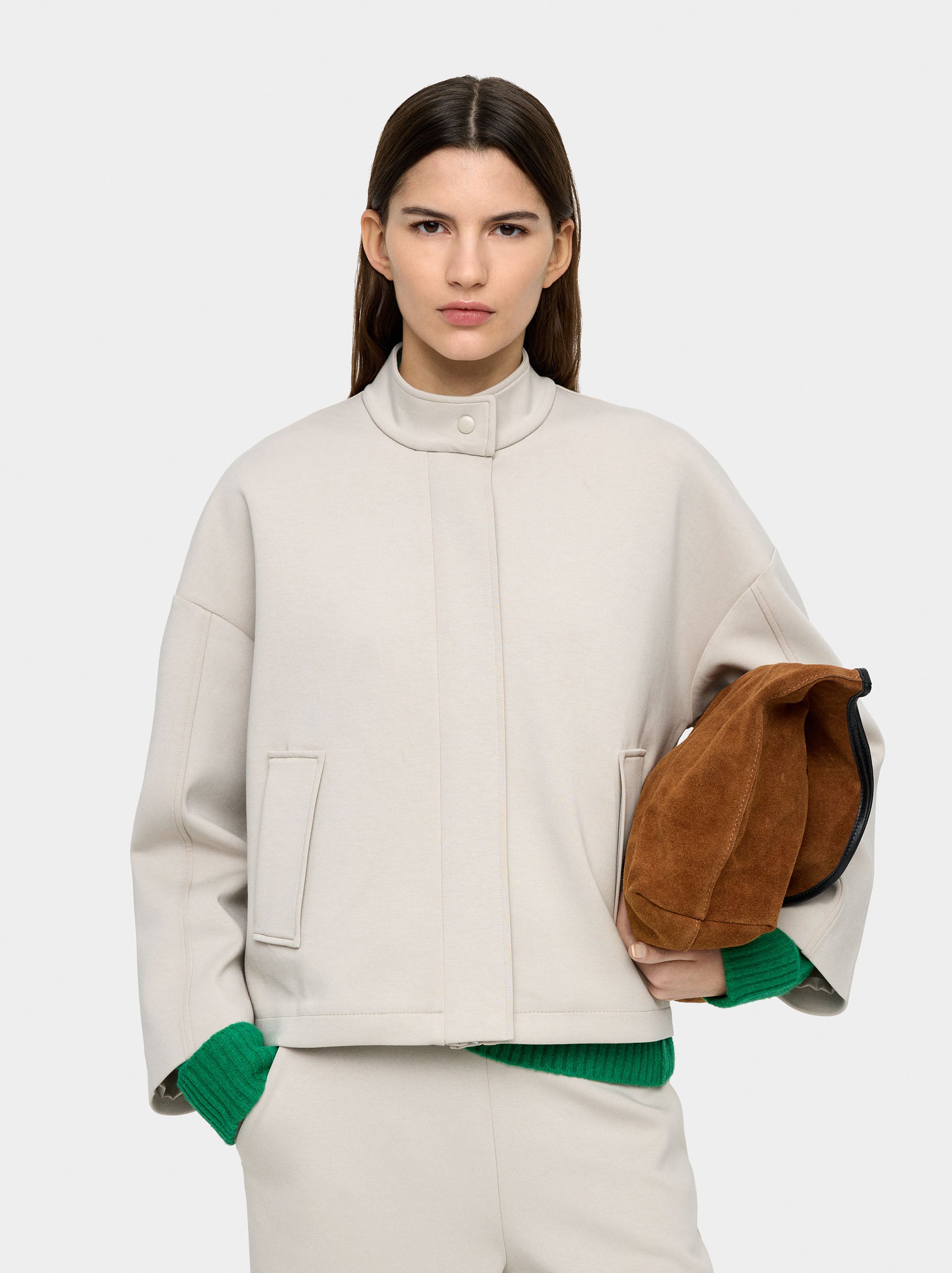 Chaqueta Leve Con Bolsillos