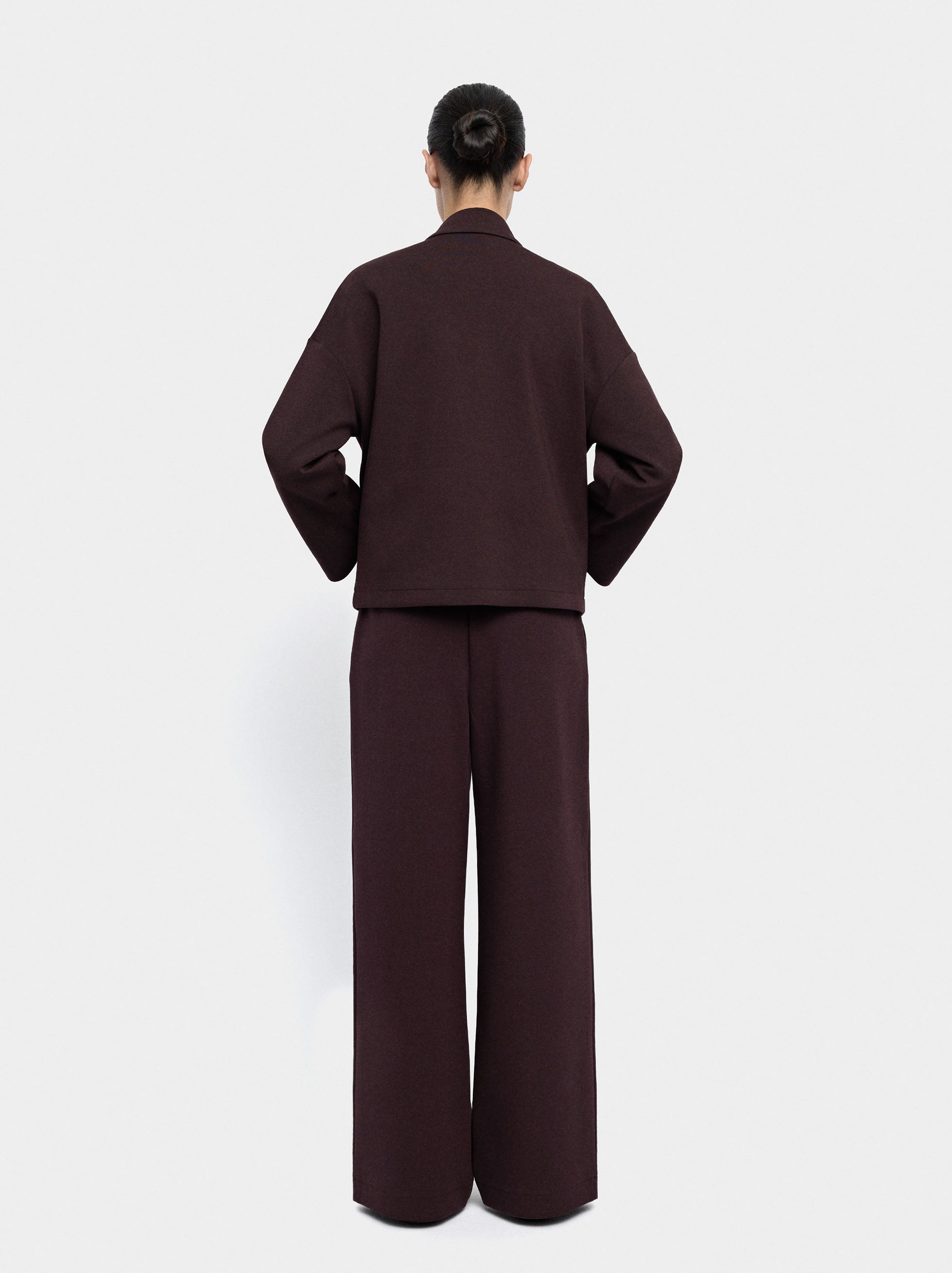 Pantalón Con Cintura Elástica Y Bolsillos