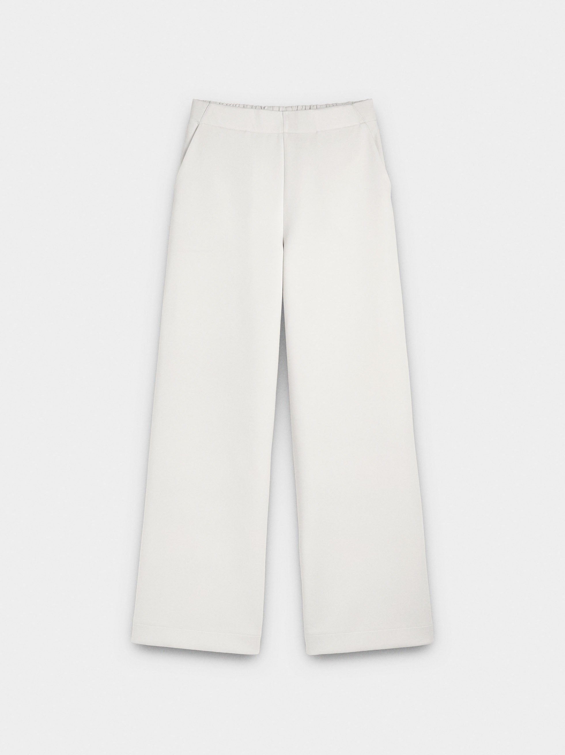Pantalón Con Cintura Elástica Y Bolsillos