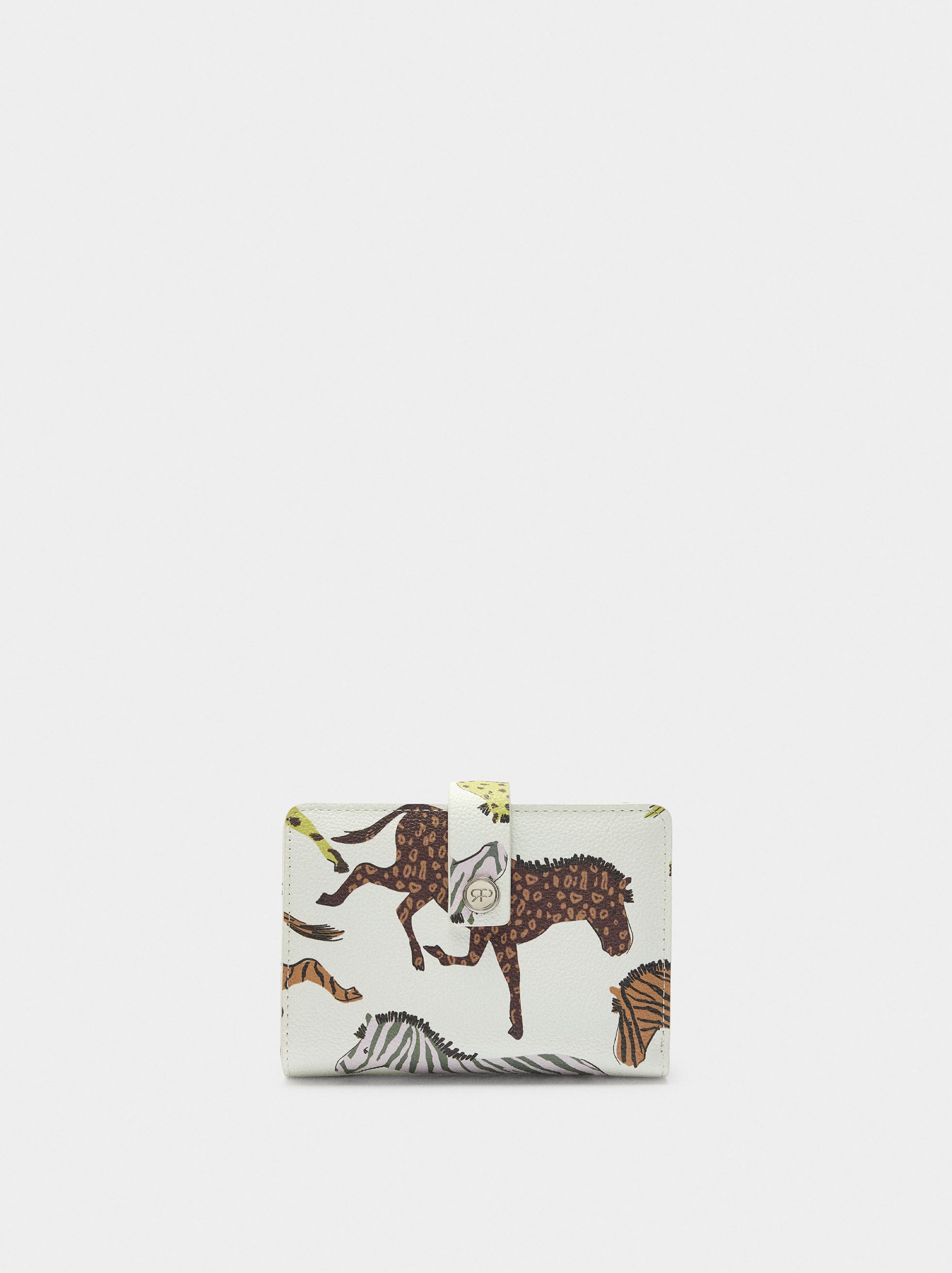 Cartera Estampada Con Textura