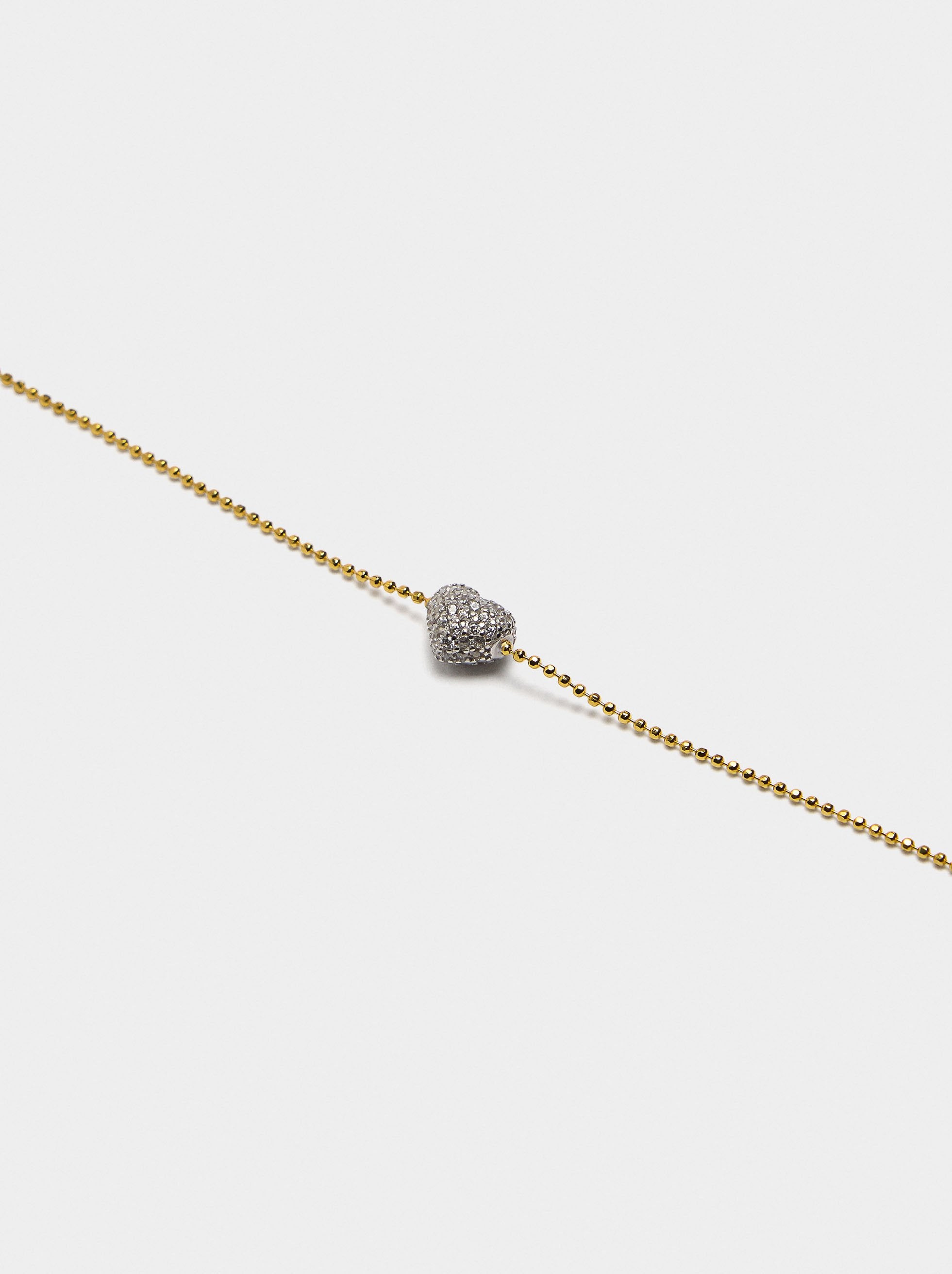 Pulsera Colgante Con Circonitas - Plata De Ley 925