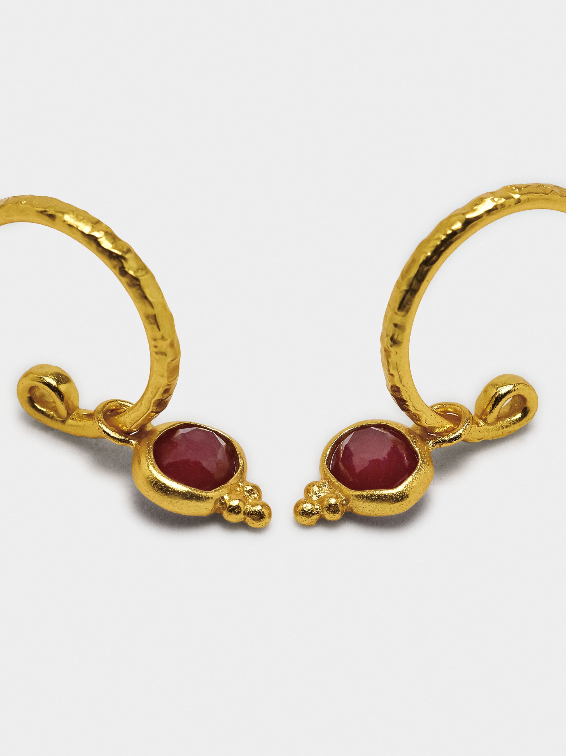 Aros Con Piedra - De Plata De Ley 925