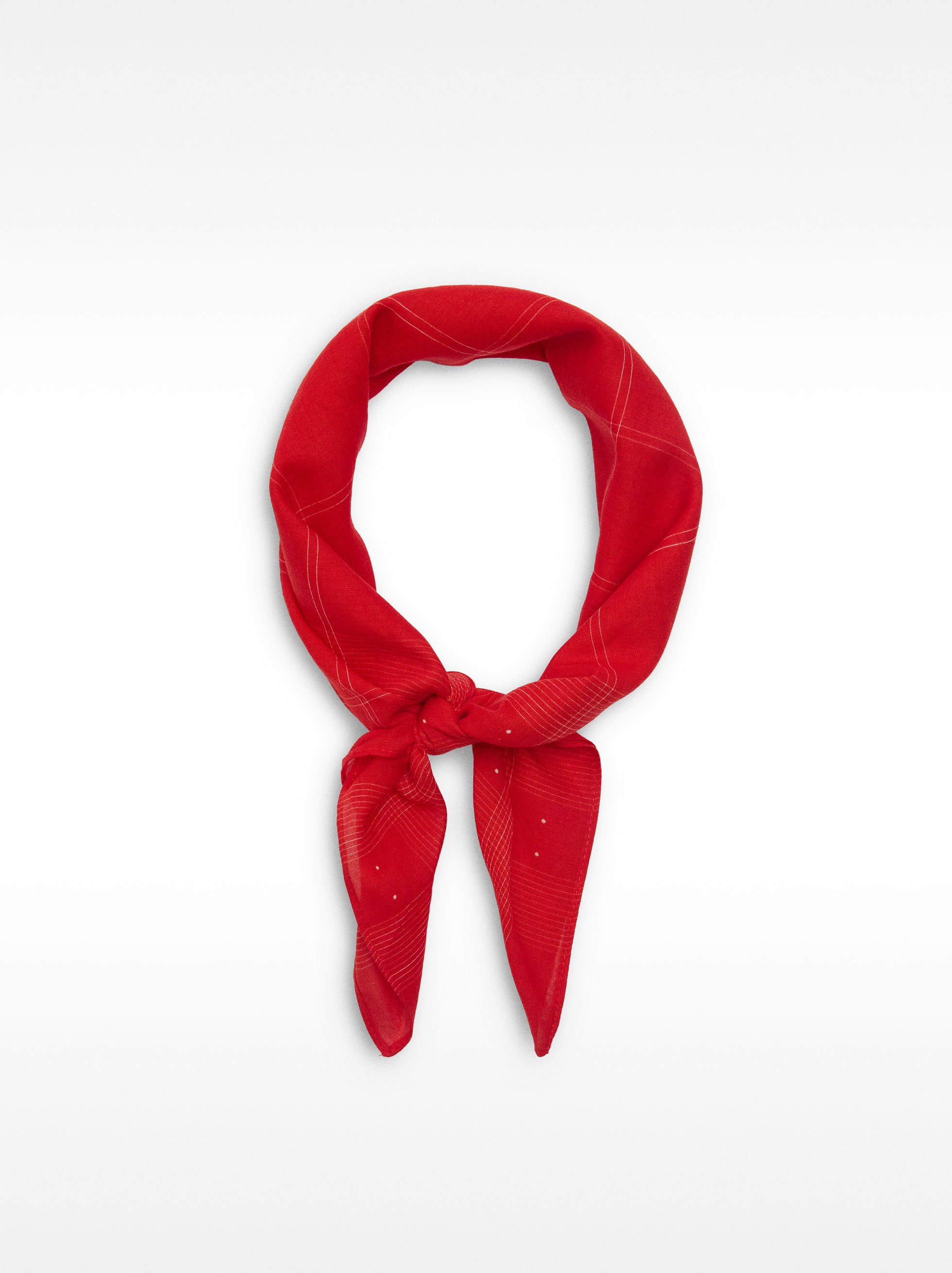 Pañuelo Cuadrado De Rayas 100% Algodón