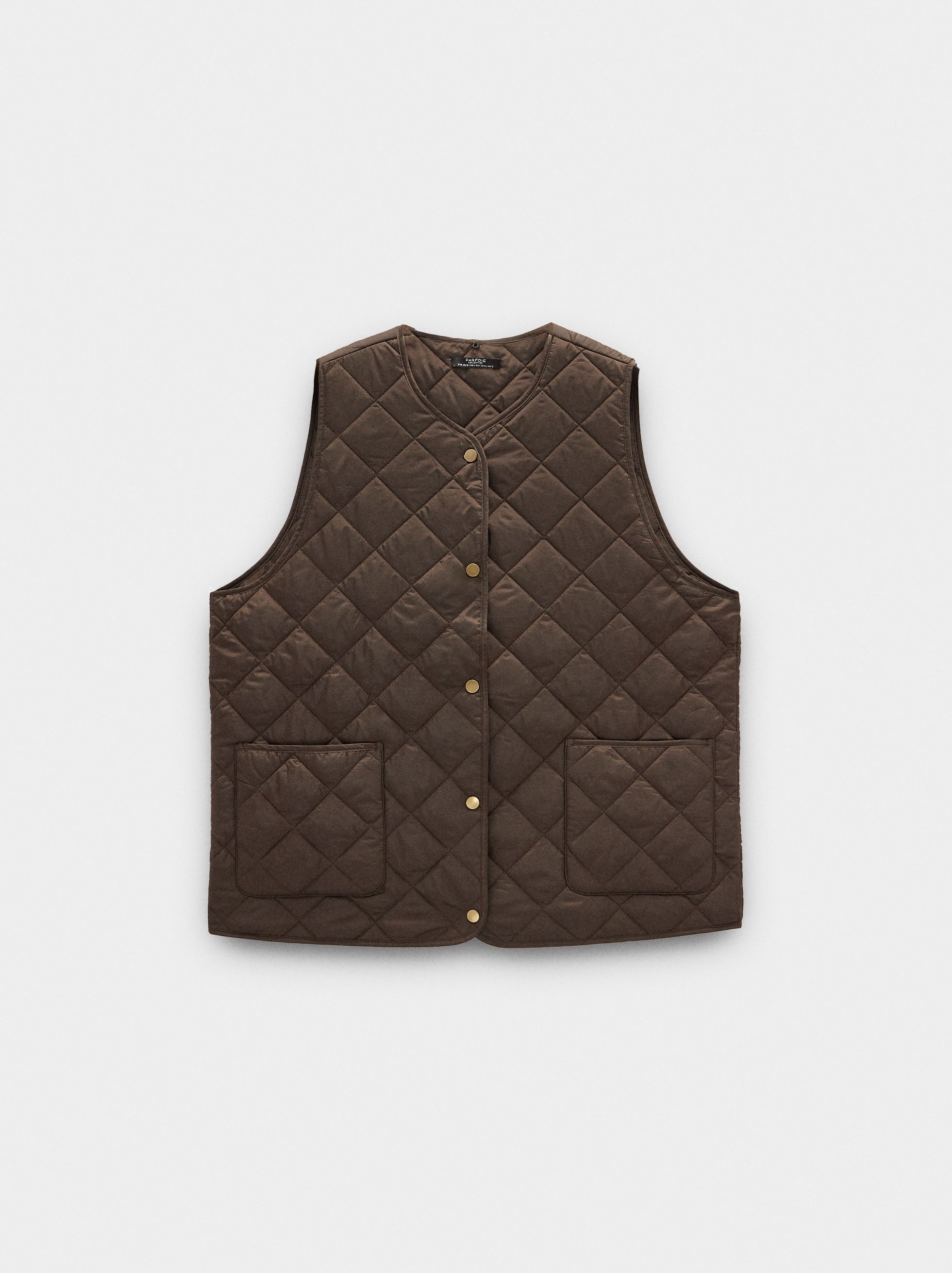 Chaqueta De Algodón Con Chaleco