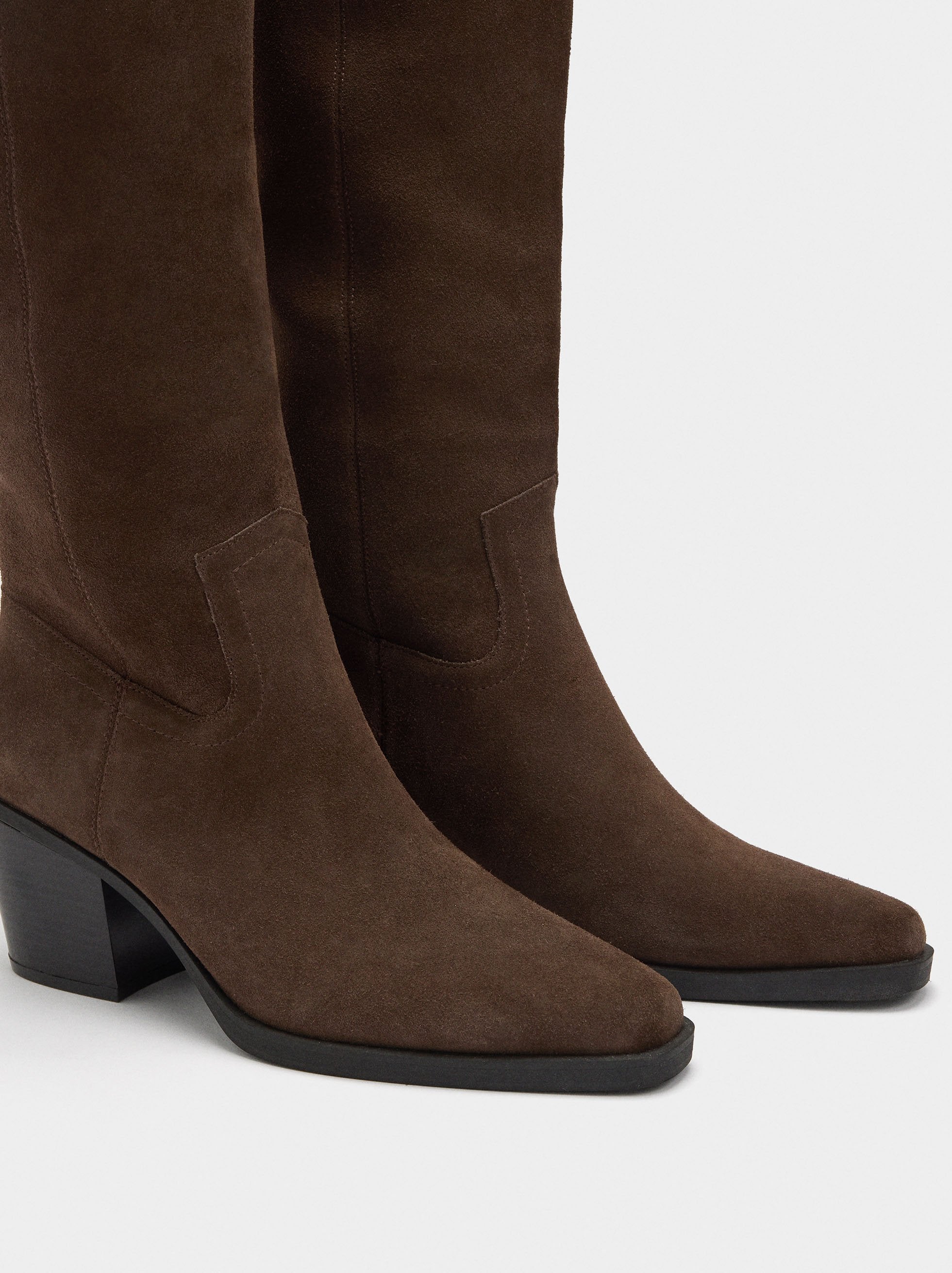 Botas Altas De Piel