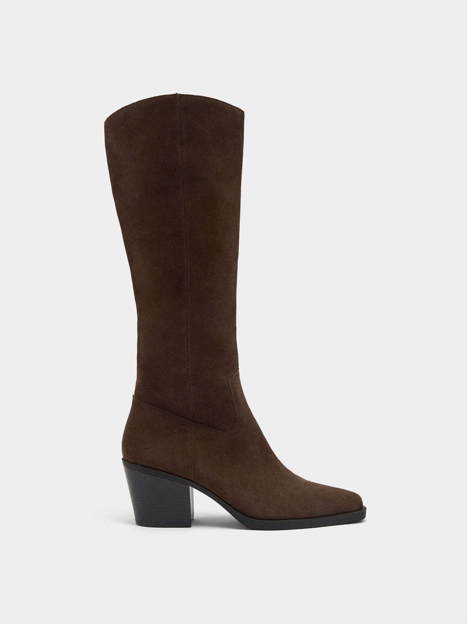 Botas Altas De Piel