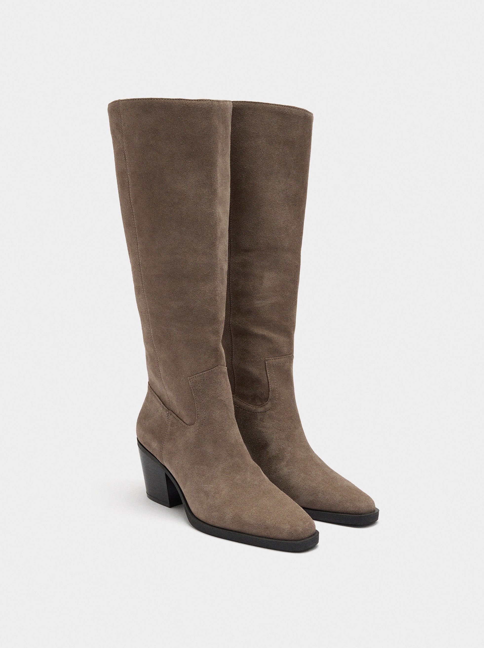 Botas Altas De Piel
