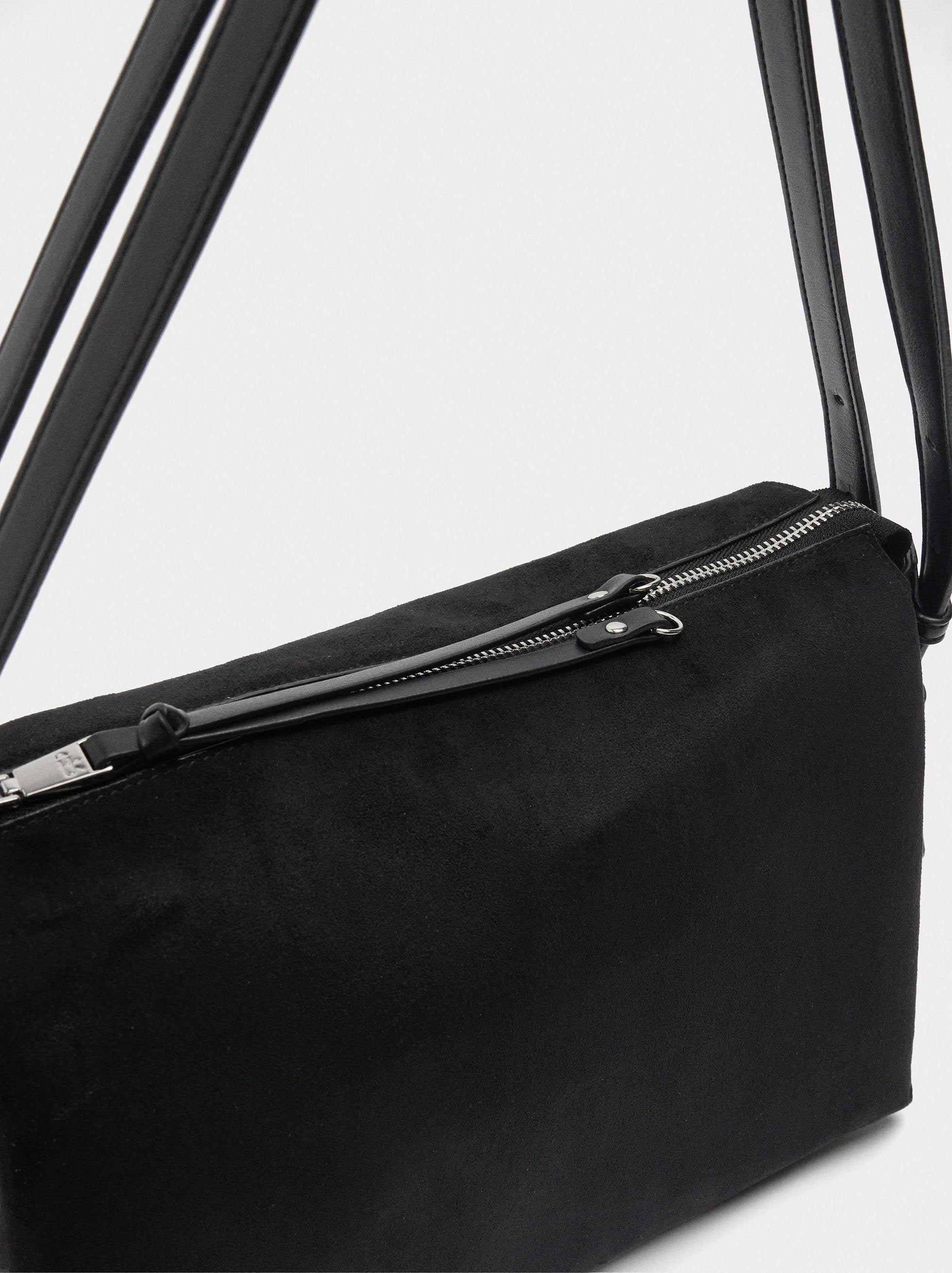 Bolso De Hombro Efecto Piel