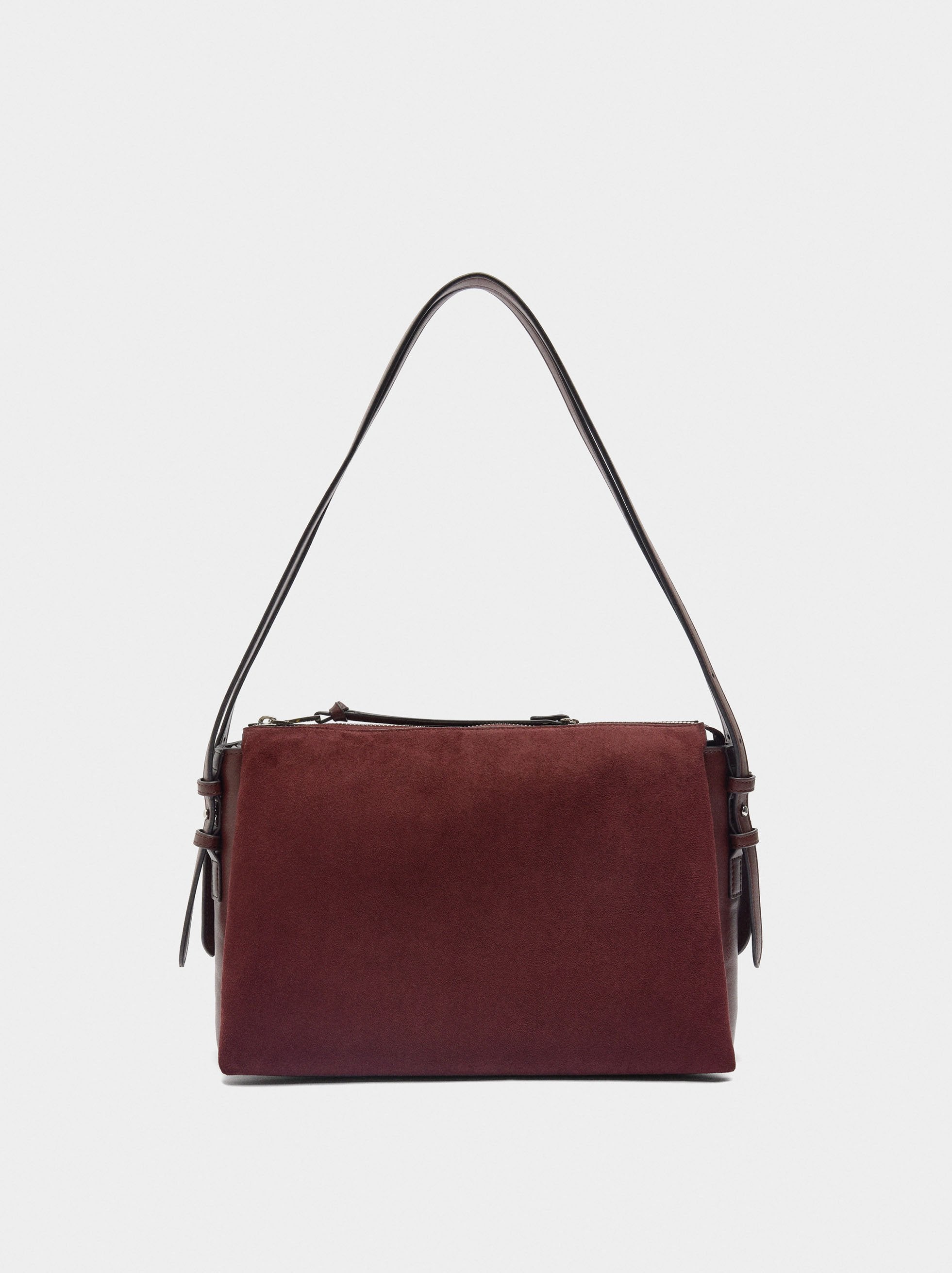 Bolso De Hombro Efecto Piel