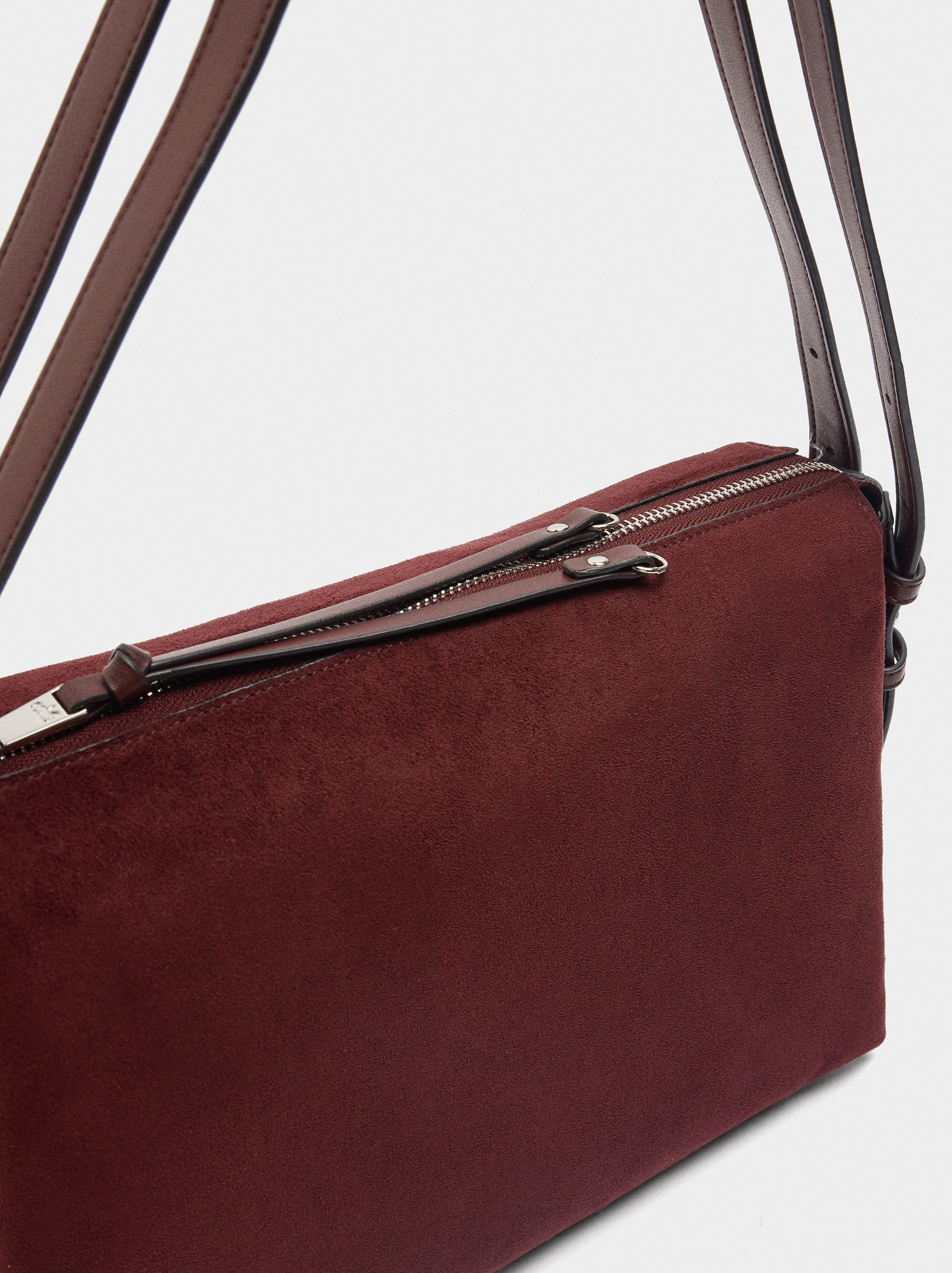 Bolso De Hombro Efecto Piel