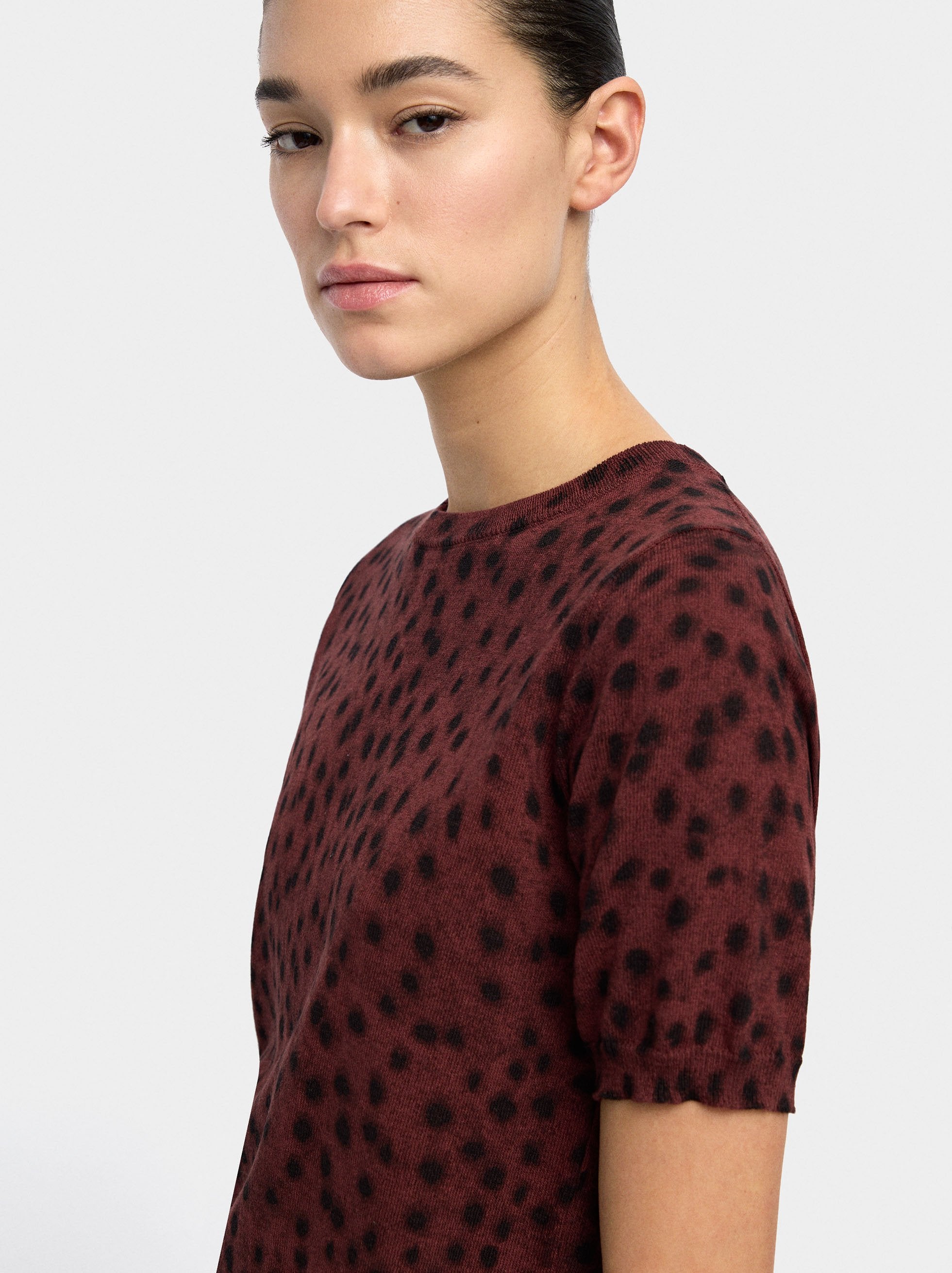 Jersey De Punto Estampado Animal