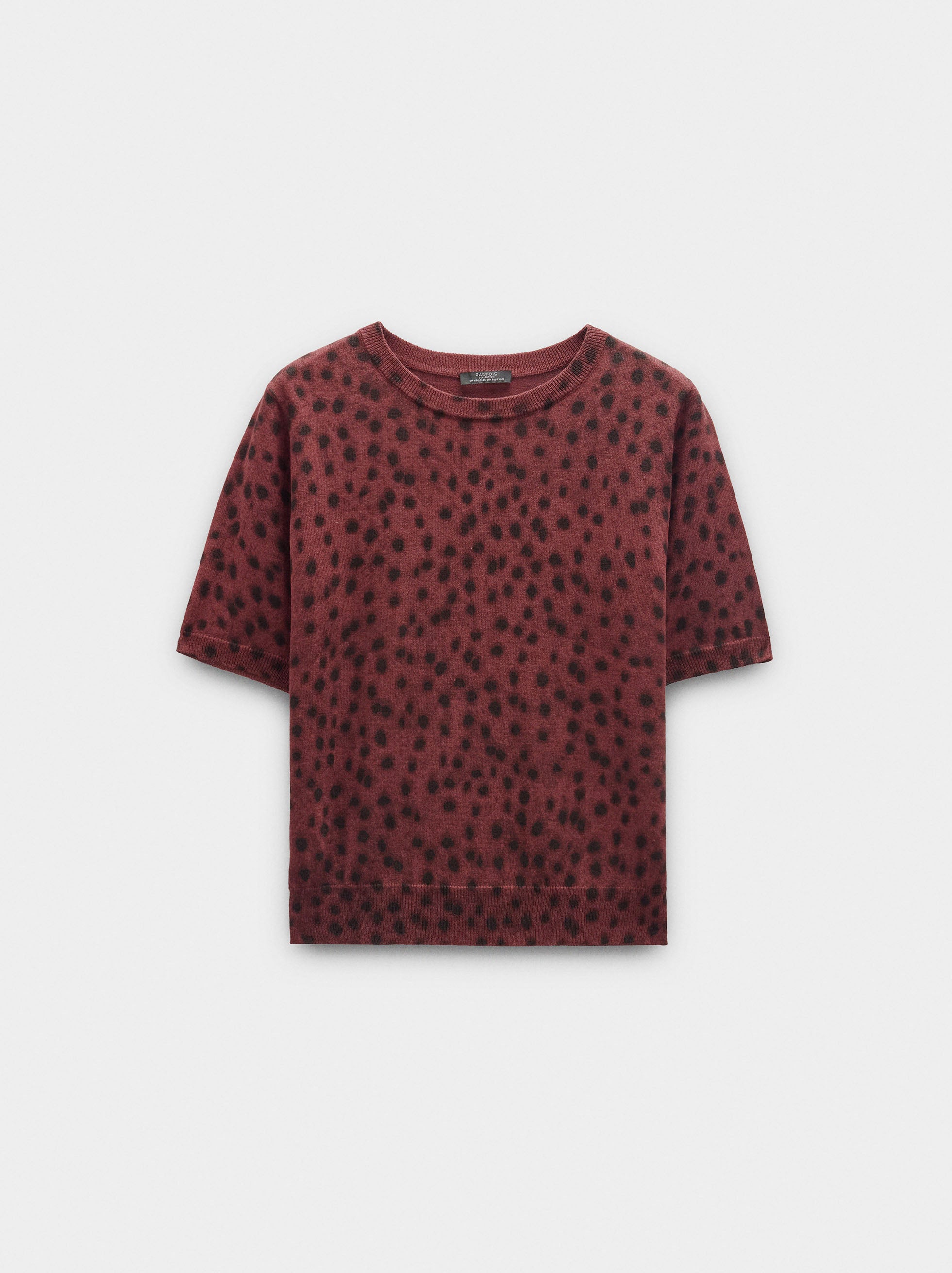 Jersey De Punto Estampado Animal