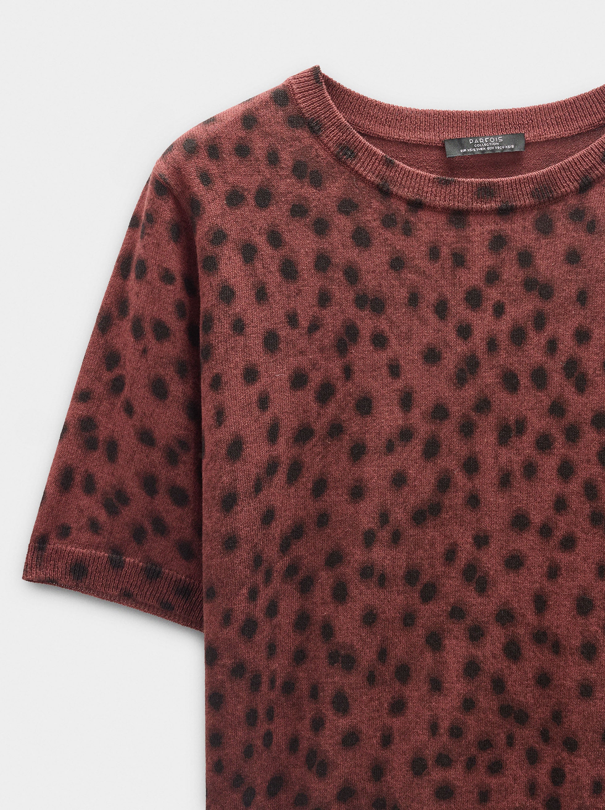 Jersey De Punto Estampado Animal