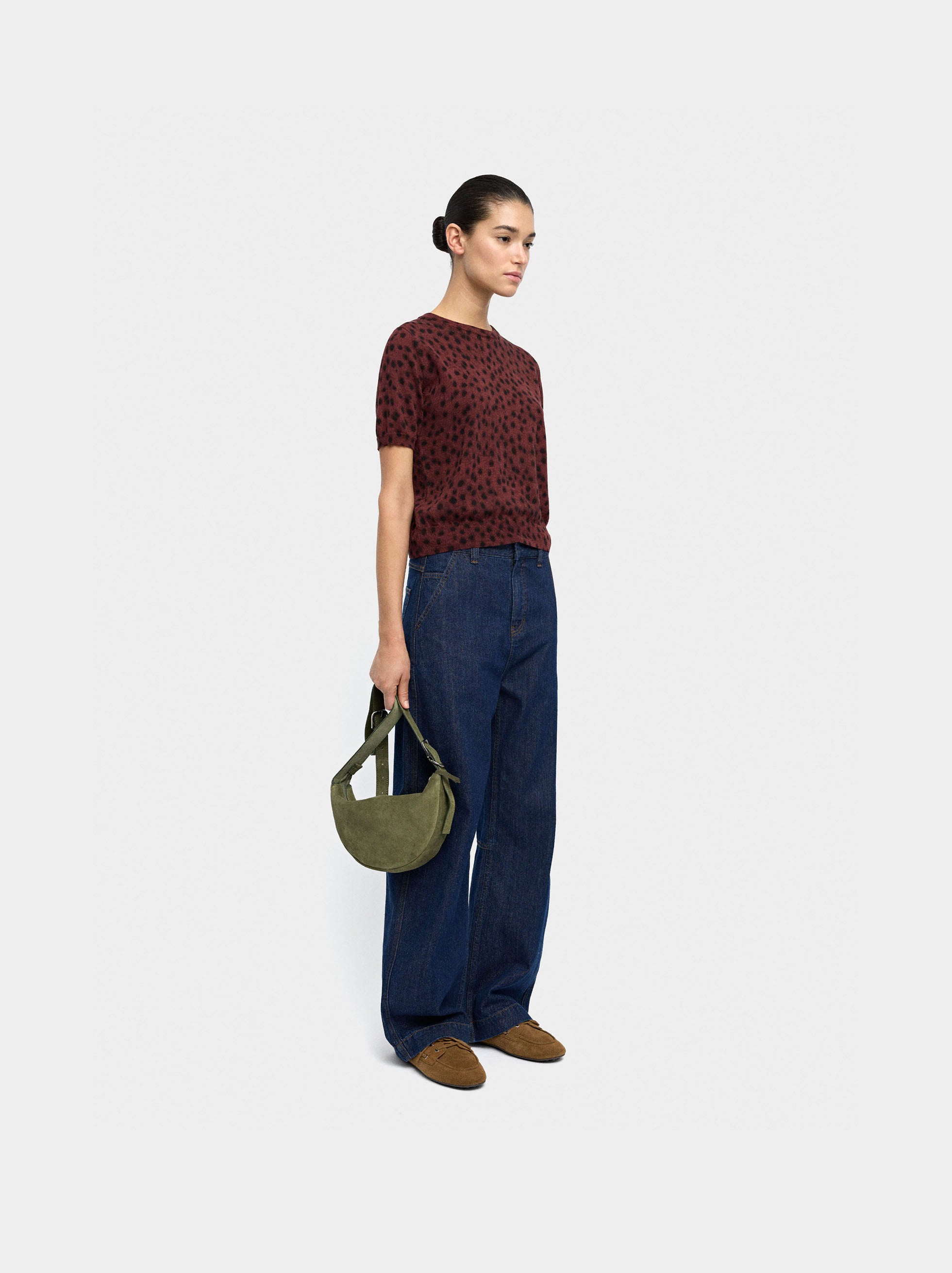 Jersey De Punto Estampado Animal