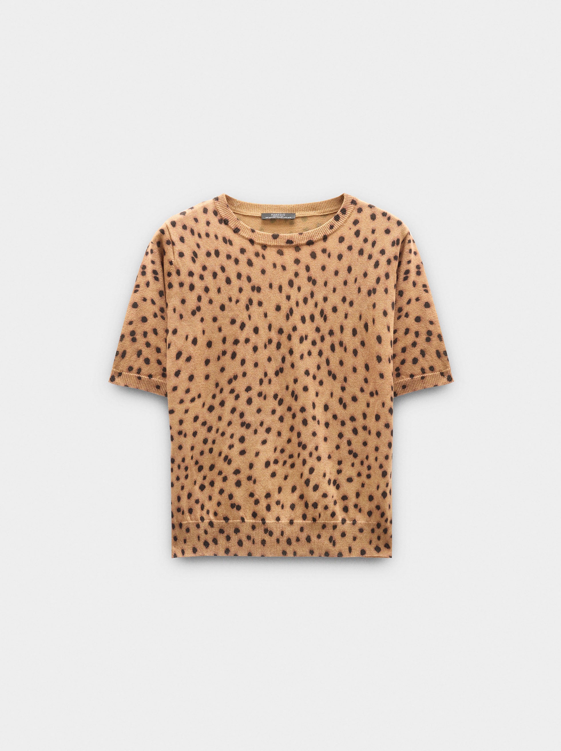 Jersey De Punto Estampado Animal