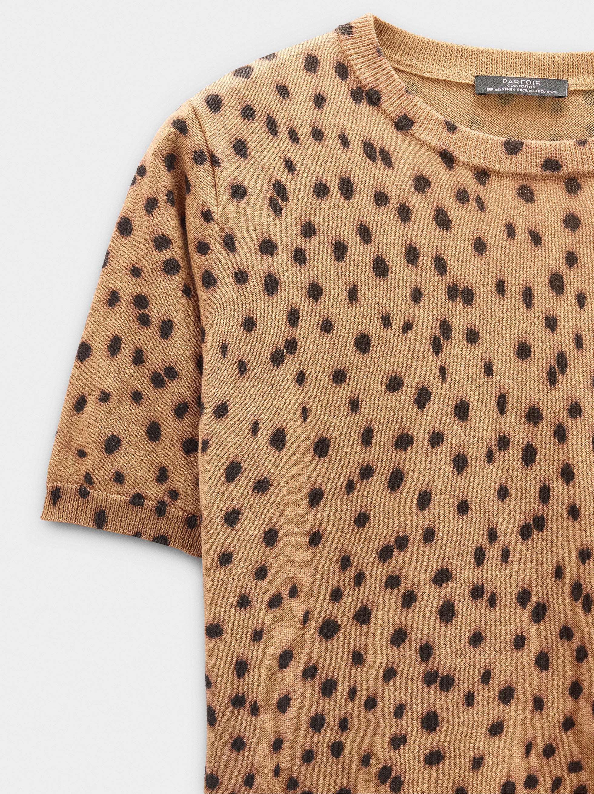 Jersey De Punto Estampado Animal