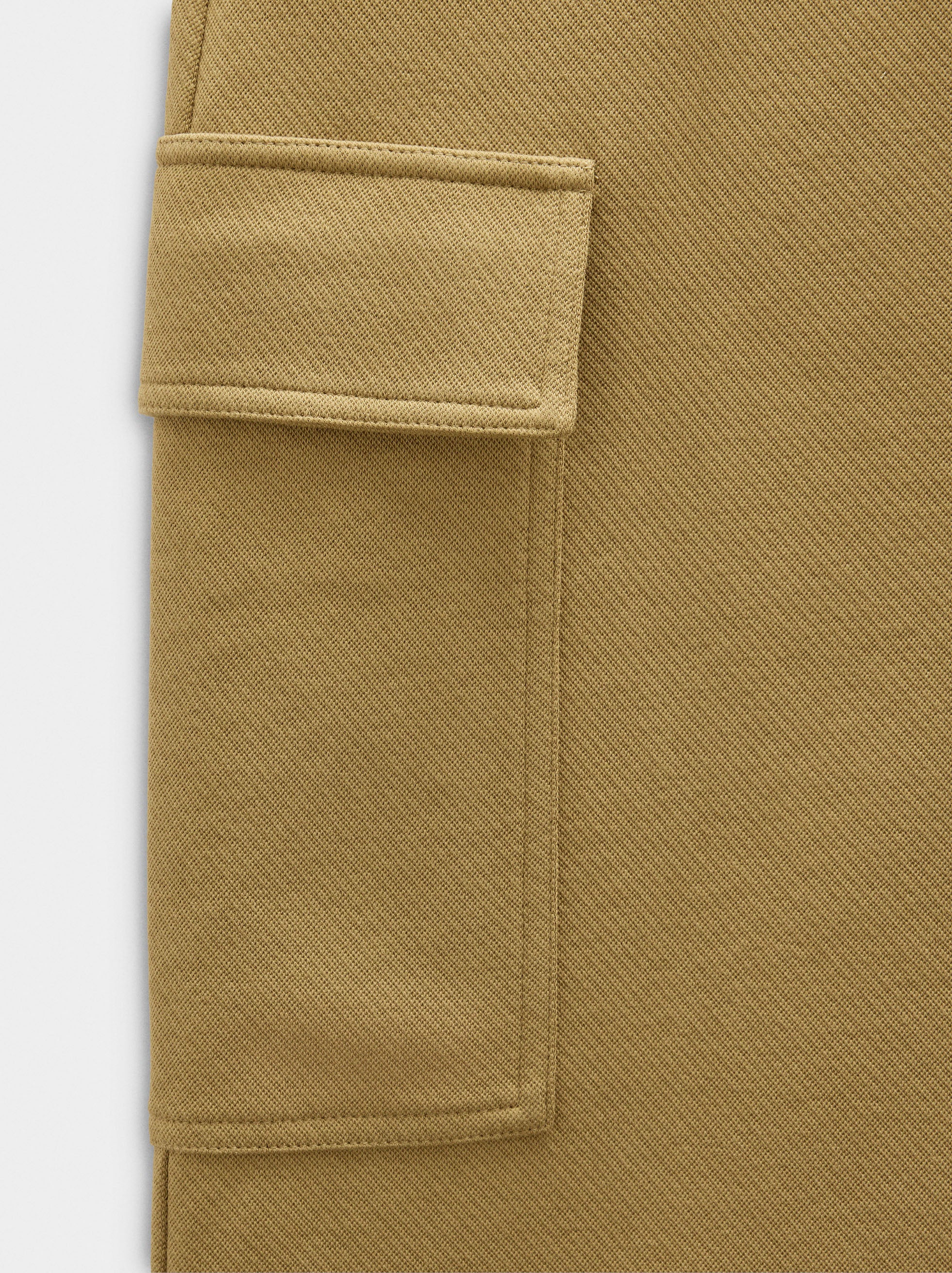 Falda Larga De Algodón Con Cierre Frontal