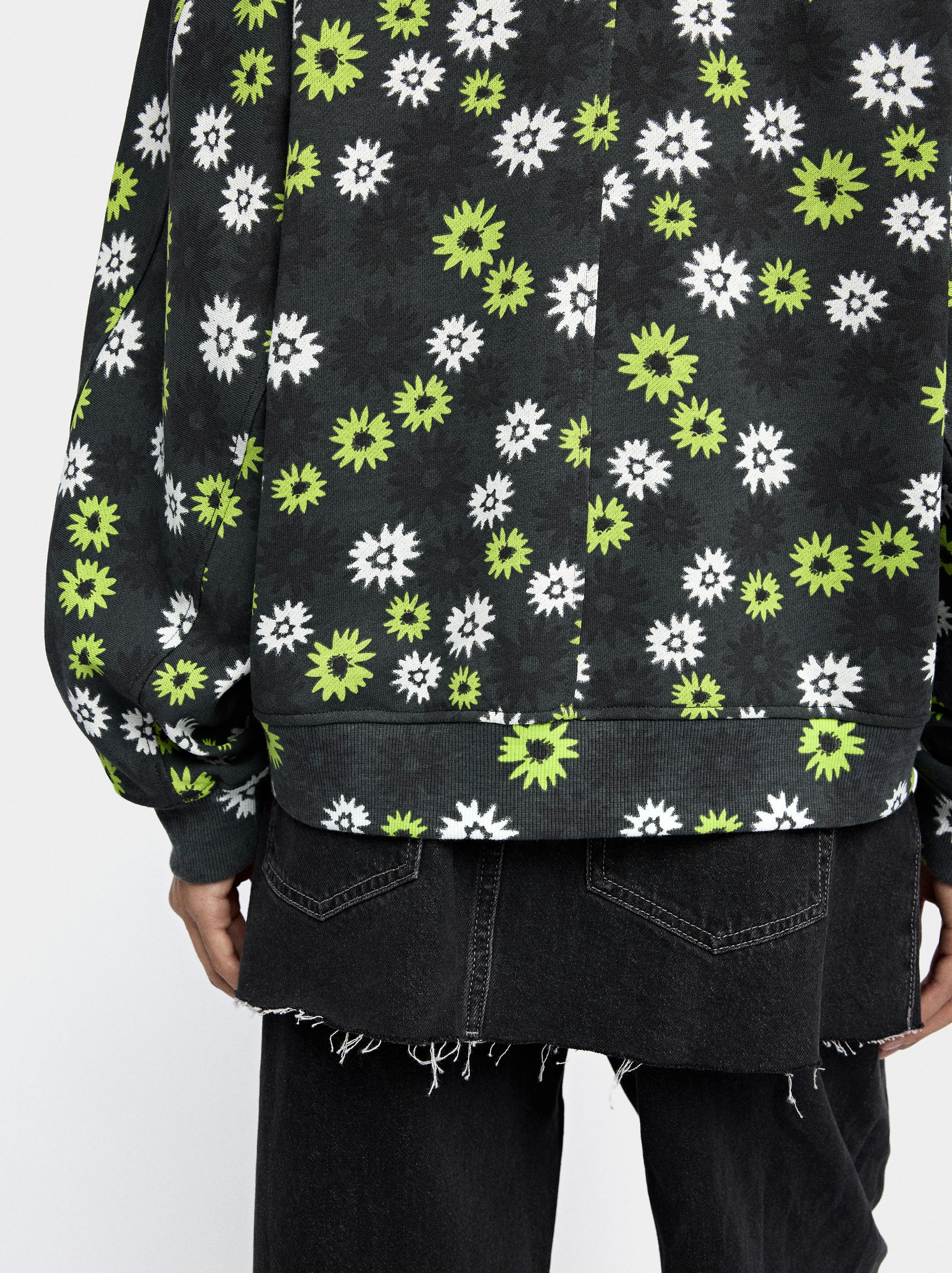 Sudadera Estampada Floral