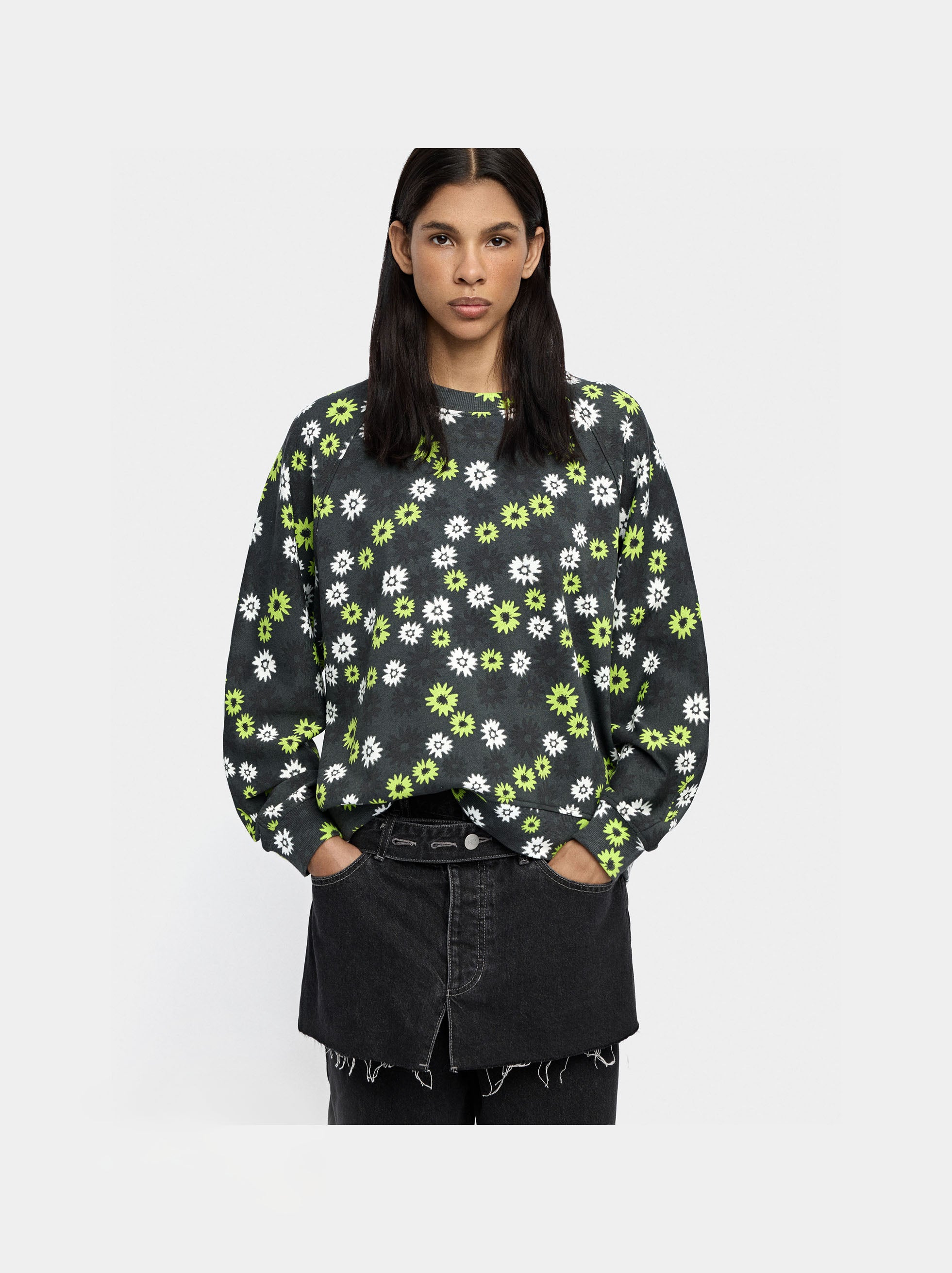 Sudadera Estampada Floral