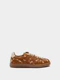 Zapatillas De Piel Estampado Animal