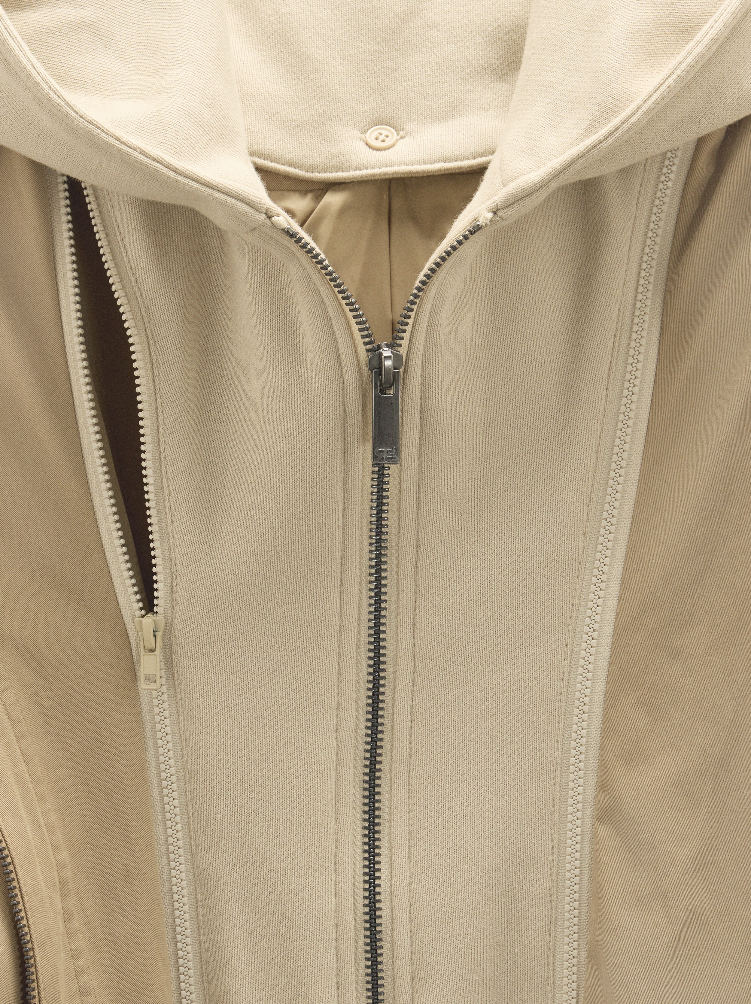 Parka De Algodón Con Capucha Desmontable