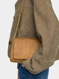 Bolso De Hombro Acolchado Con Solapa