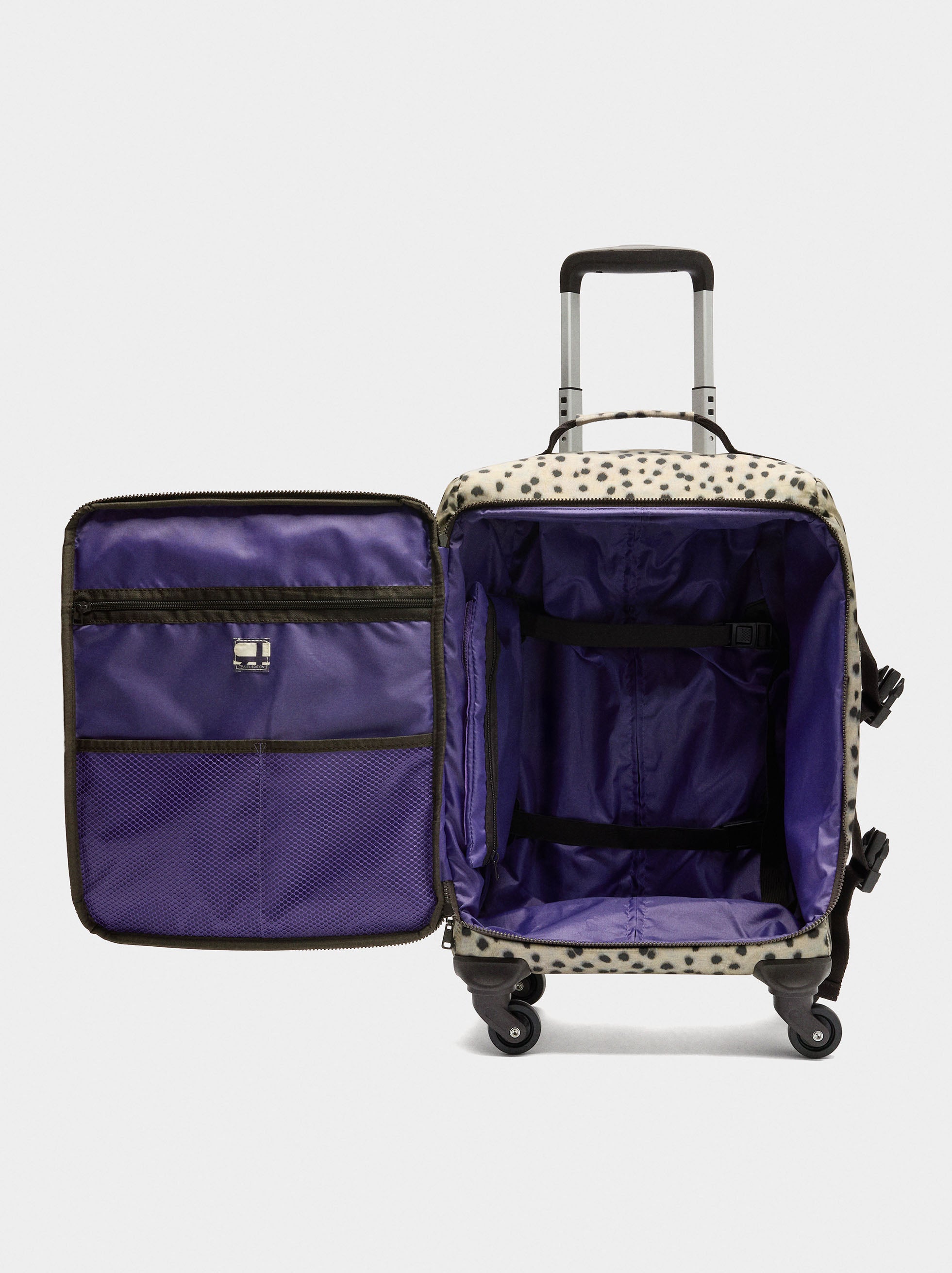 Maleta De Viaje De Nylon Estampado Animal