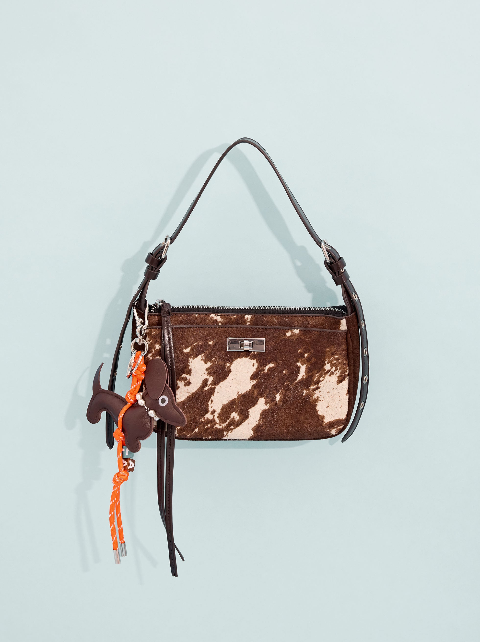 Bolso De Hombro De Piel