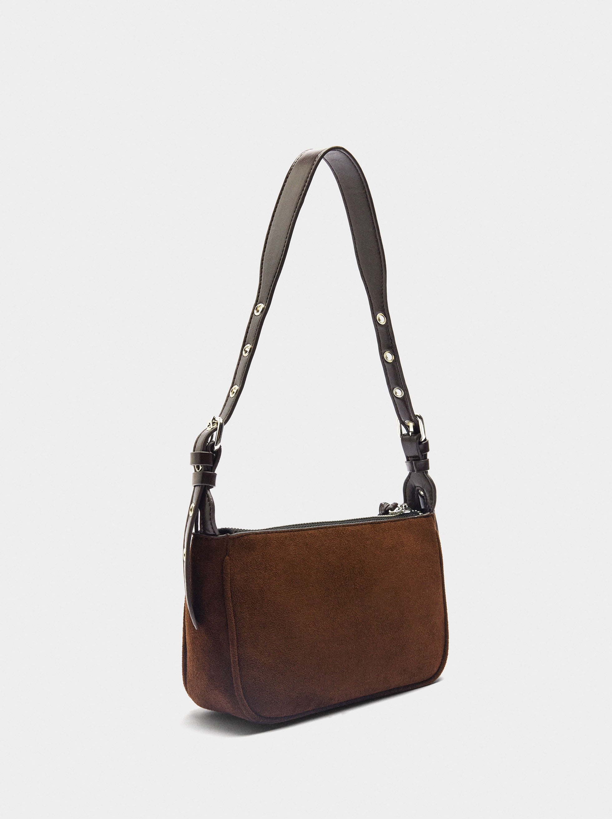 Bolso De Hombro De Piel