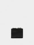 Cartera Con Textura Y Cremallera Doble