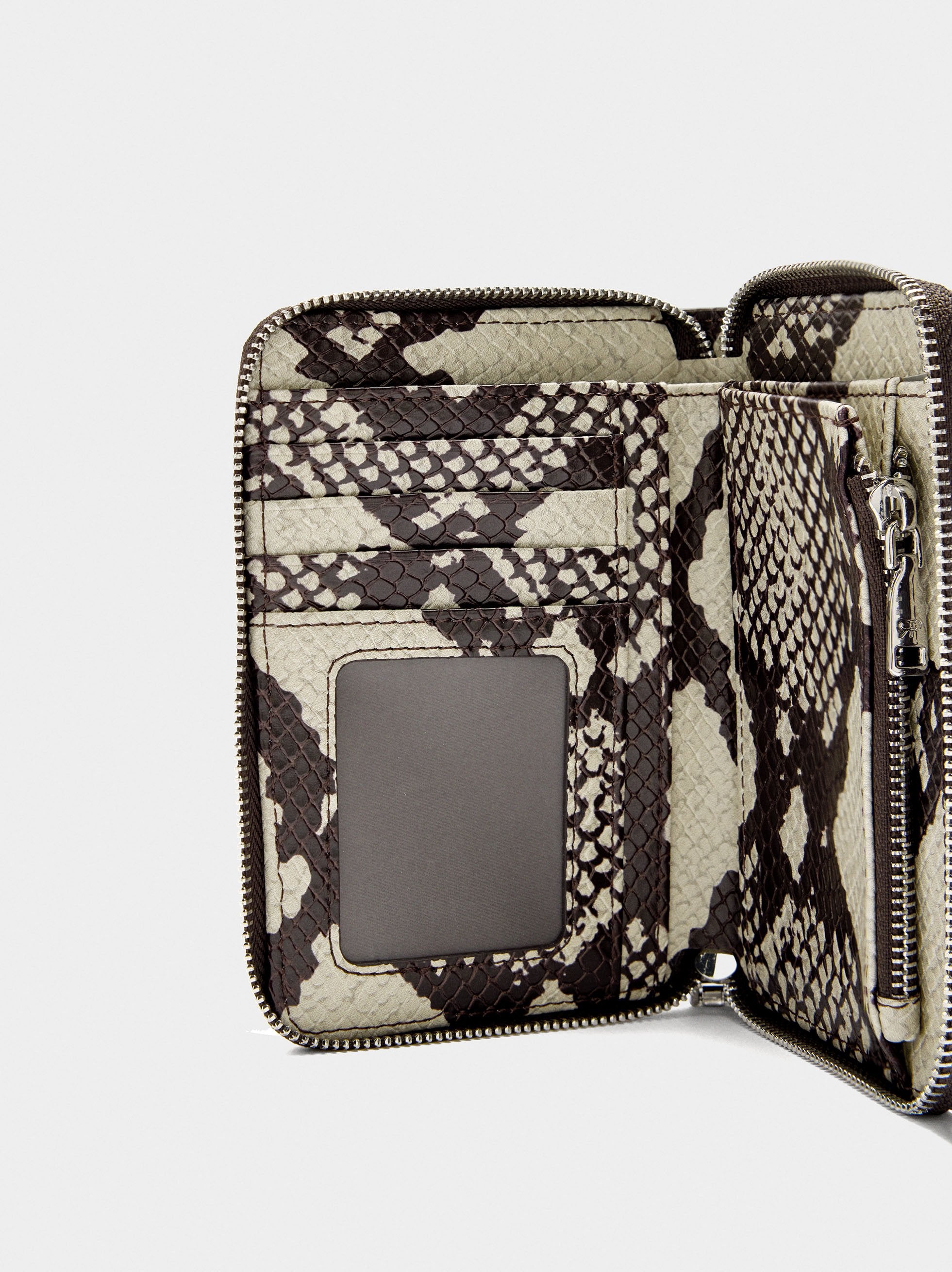 Cartera Estampada Animal Con Cremallera S