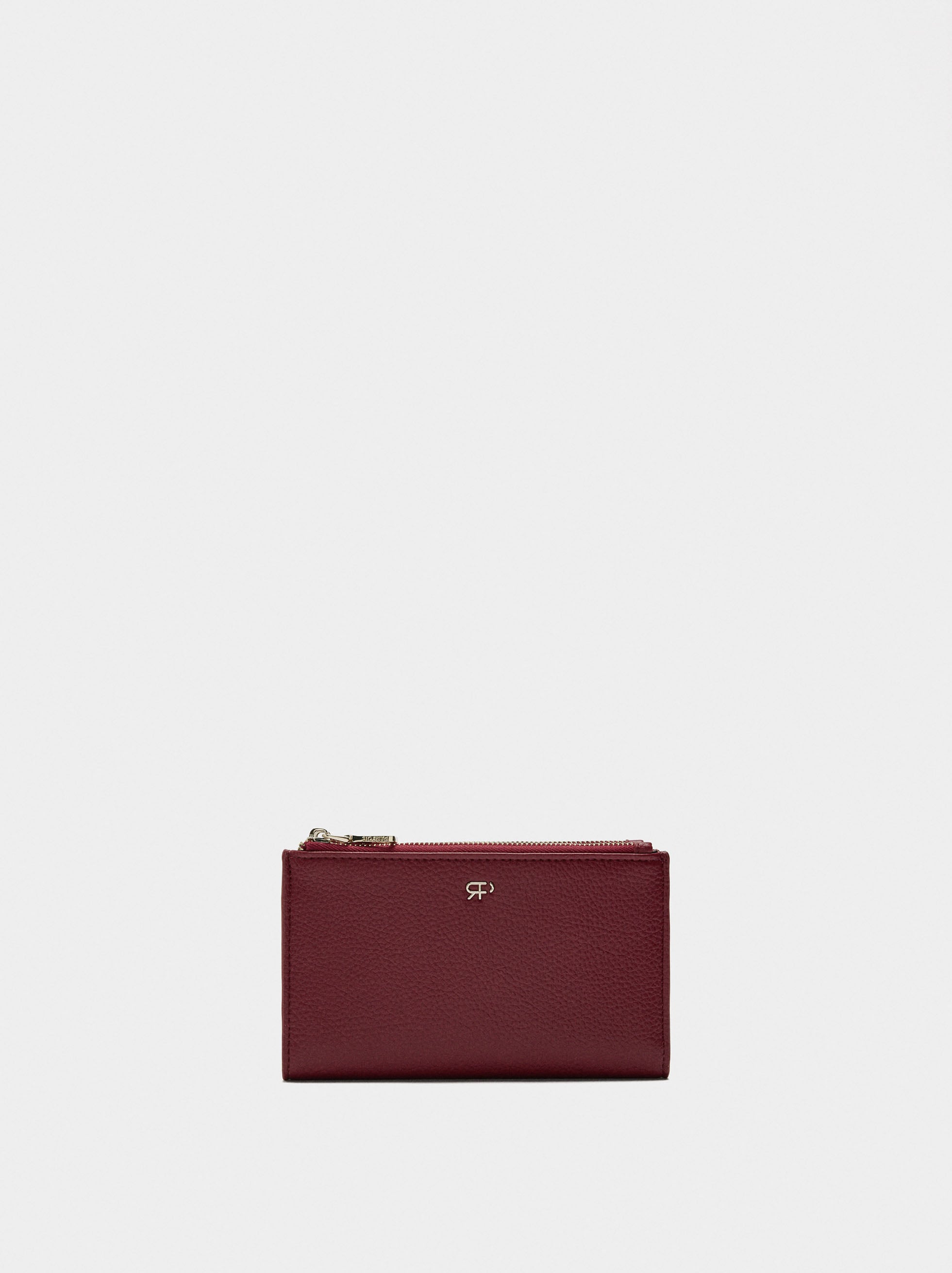 Cartera Doble Con Textura