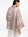 Kimono Estampado Con Textura