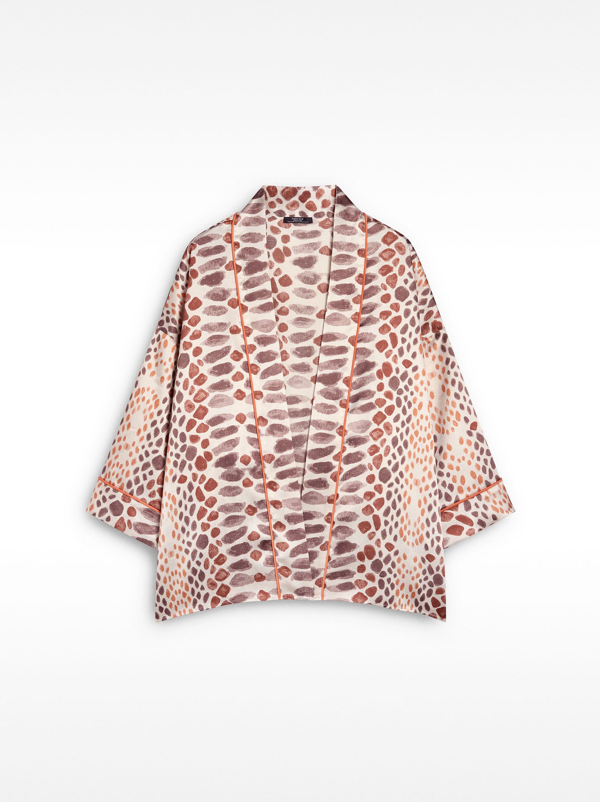 Kimono Estampado Con Textura