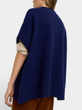 Poncho De Punto Con Hebillas