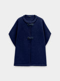 Poncho De Punto Con Hebillas