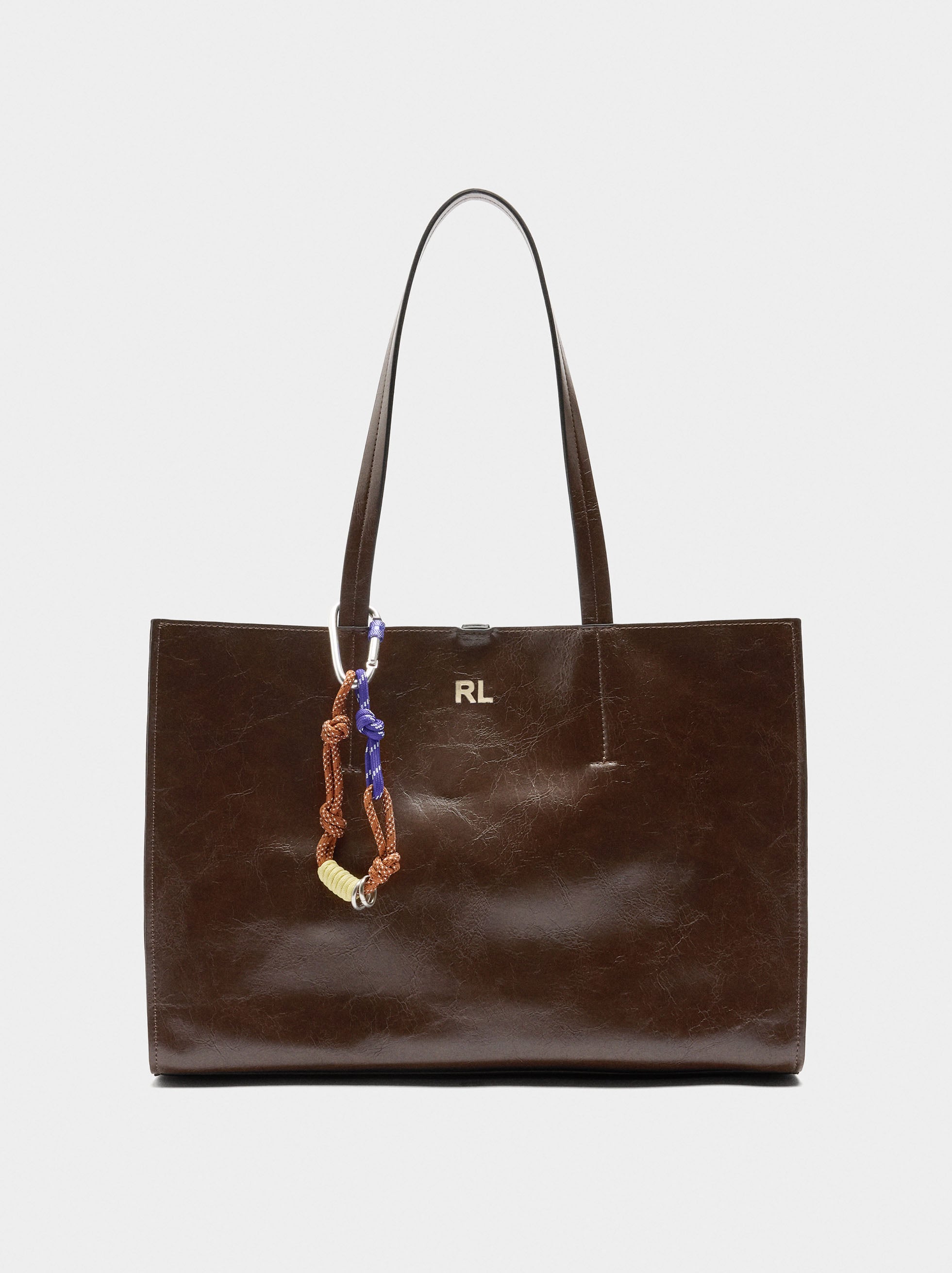 Bolso Shopper Con Colgante