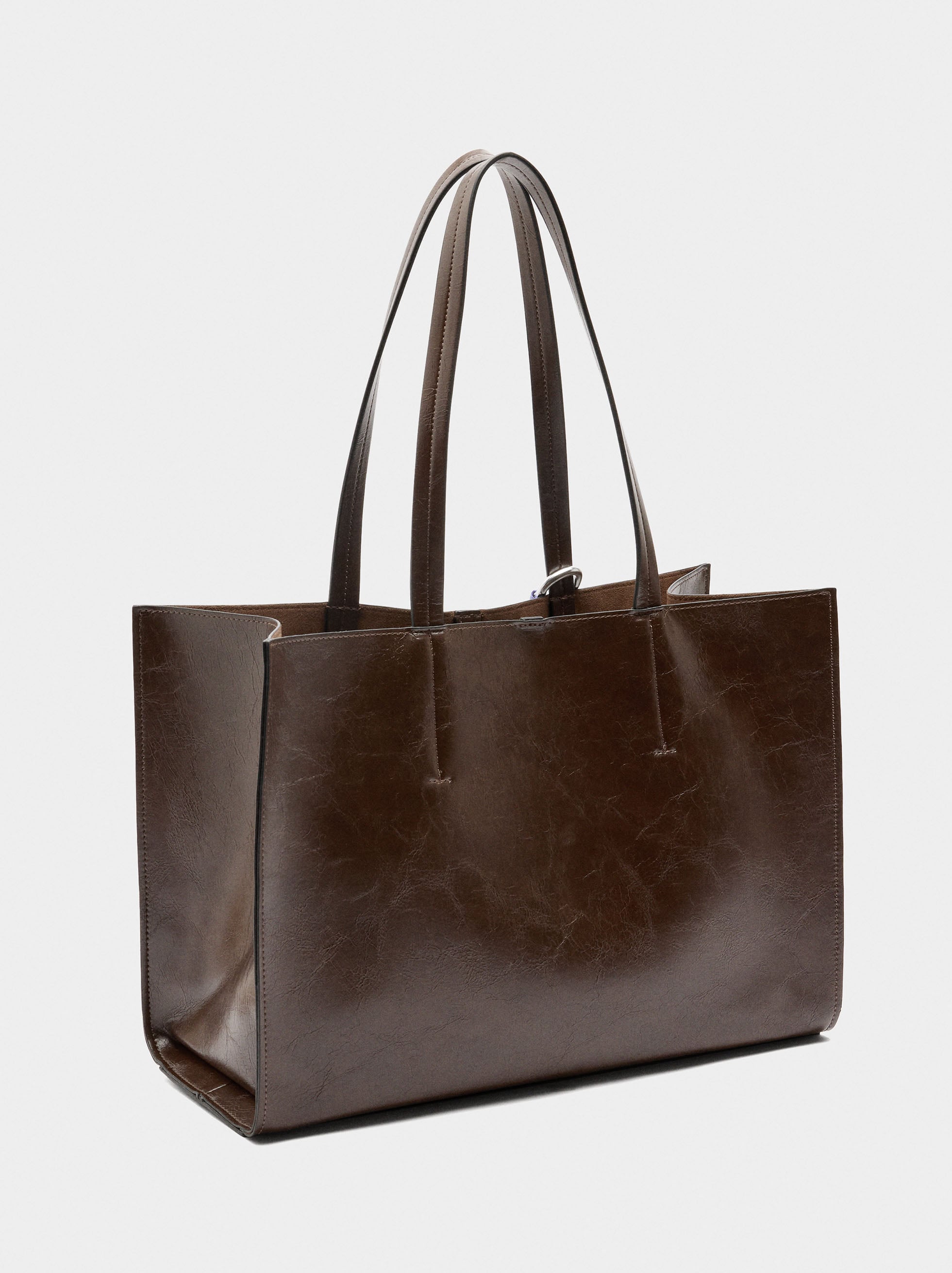 Bolso Shopper Con Colgante