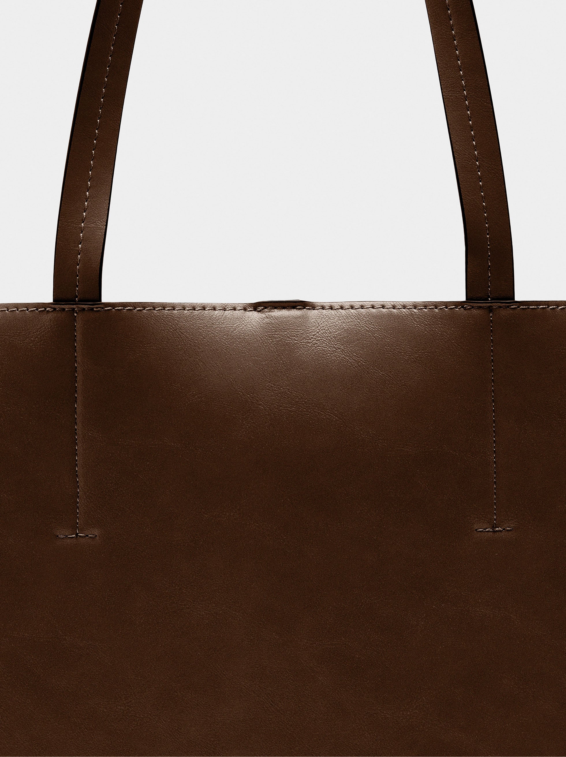 Bolso Shopper Con Colgante