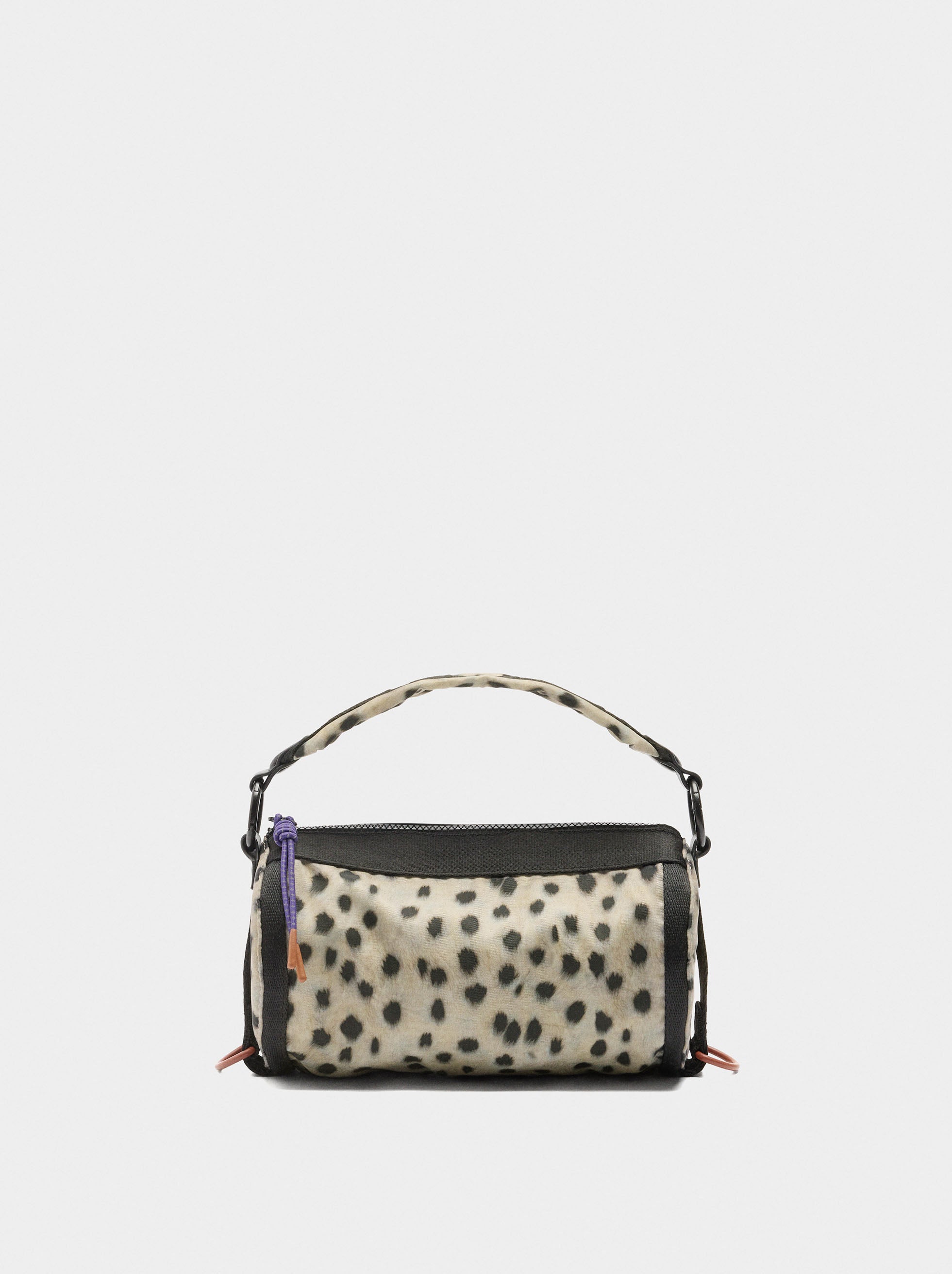 Bolso Bowling De Nylon Estampado Animal