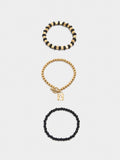 Set De Pulseras Elásticas Con Abalorios