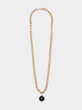 Collar De Eslabones Con Colgante De Esfera