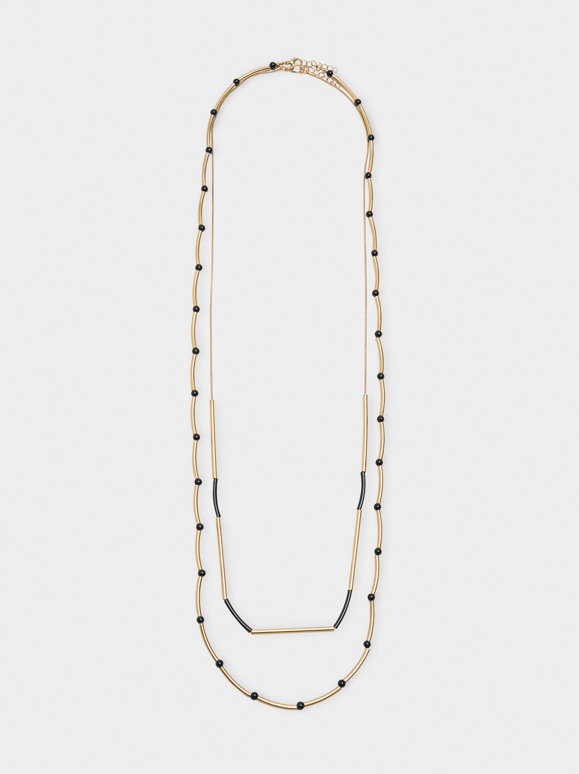 Collar Con Abalorios De Resina