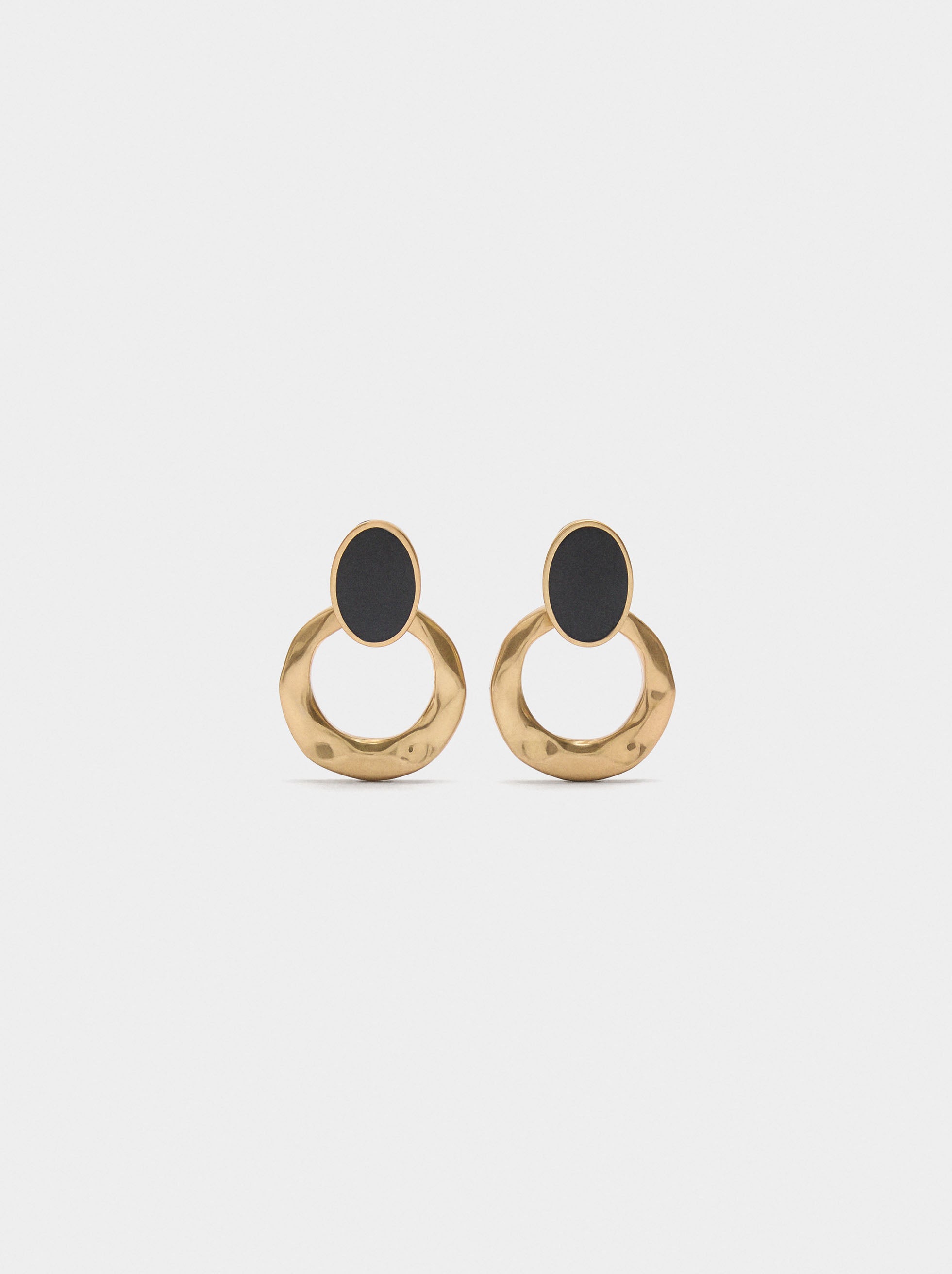 Pendientes Redondos De Resina