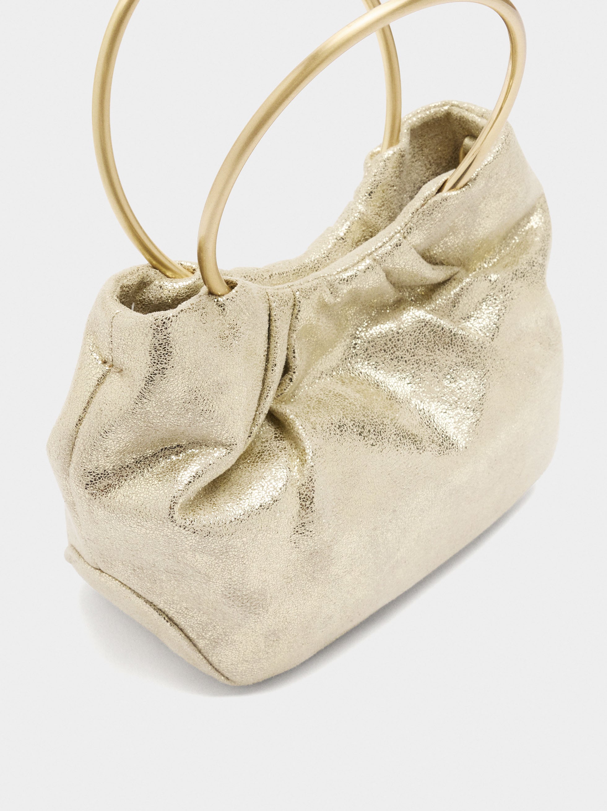 Bolso De Mano Metalizado