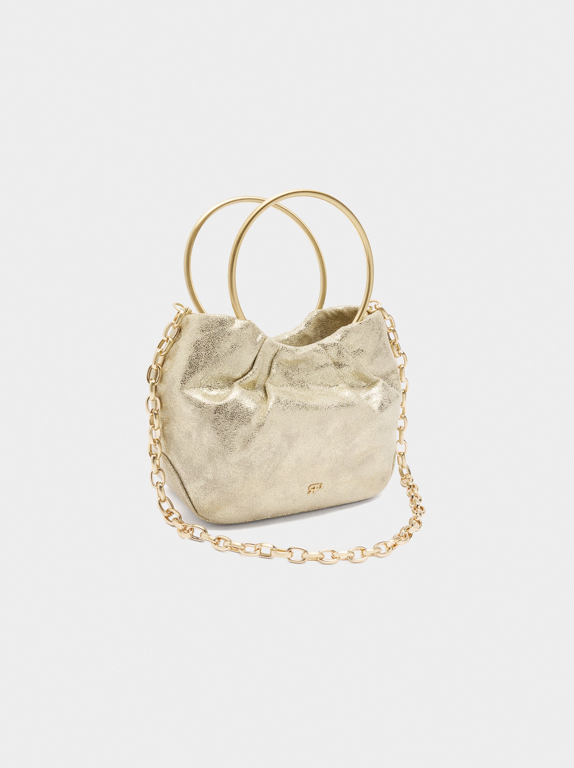 Bolso De Mano Metalizado