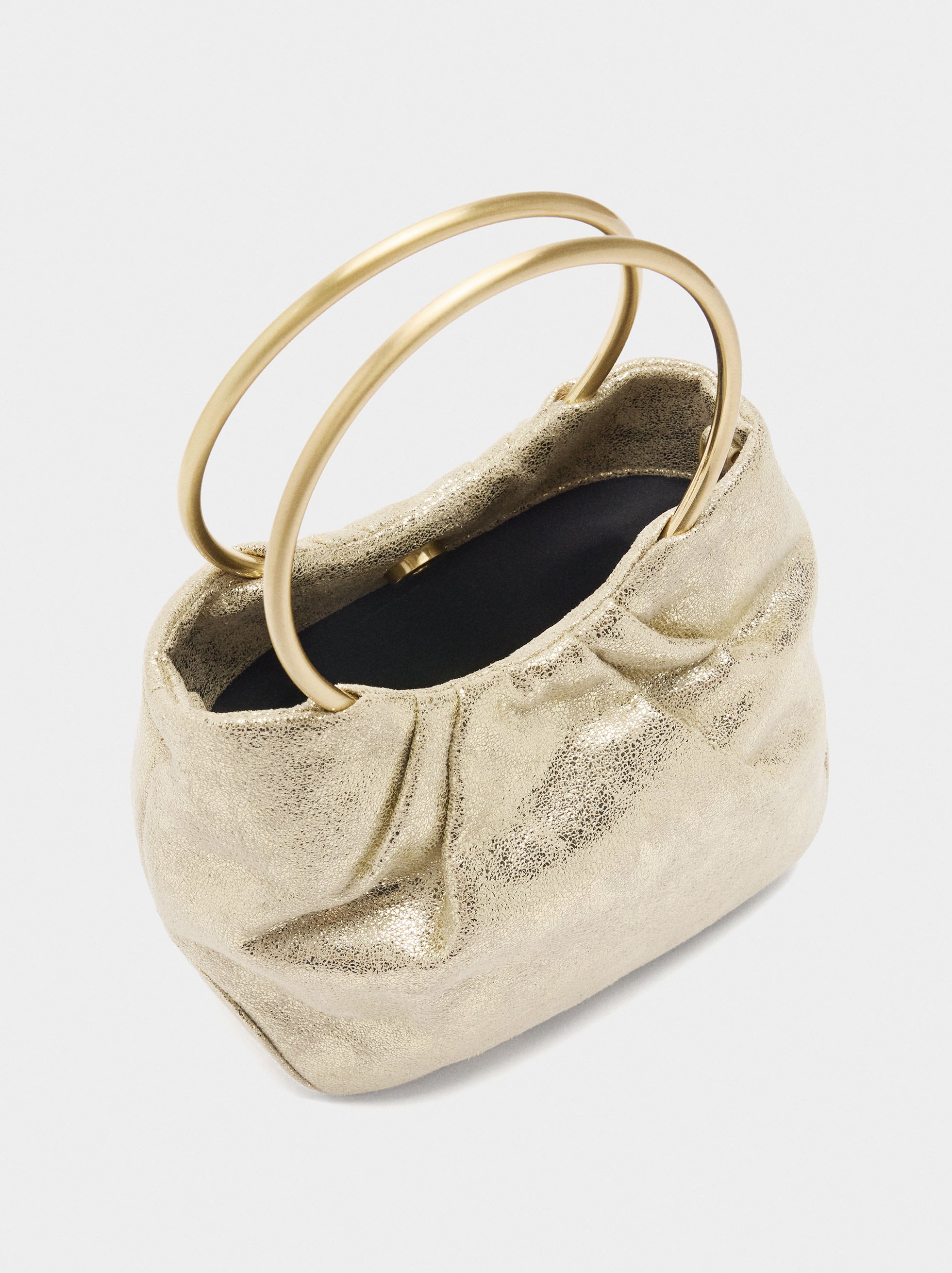 Bolso De Mano Metalizado