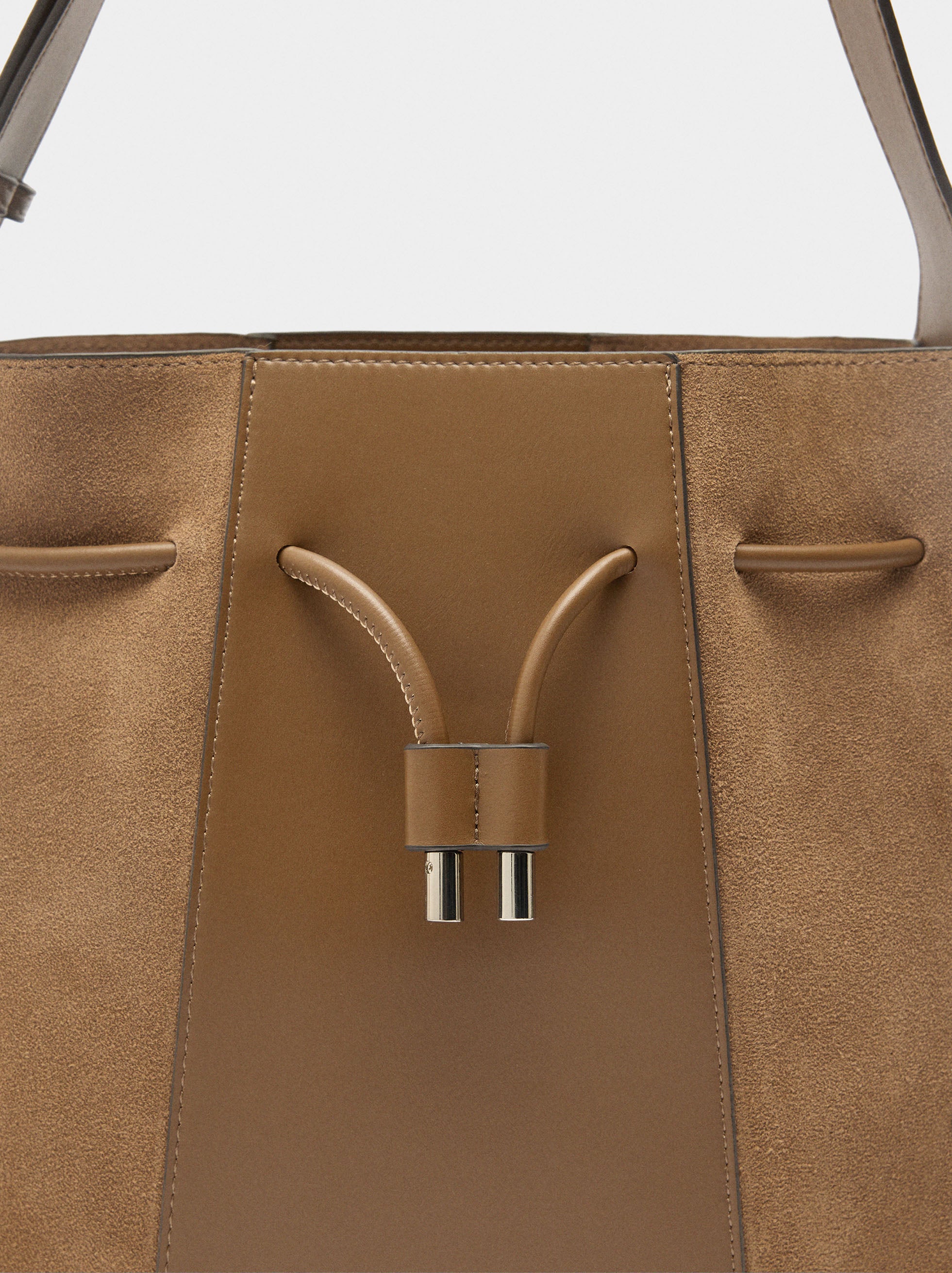 Bolso Bombonera Con Piel M